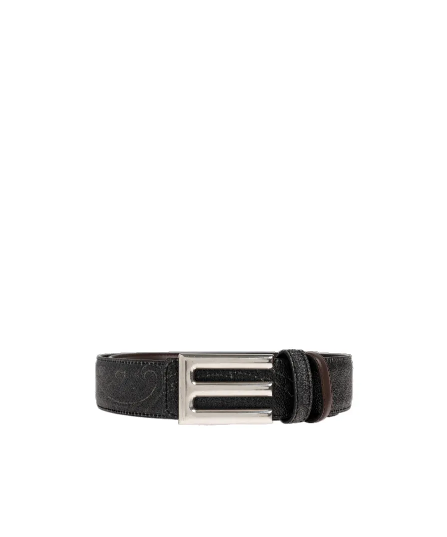 Paisley Printed Buckled Belt