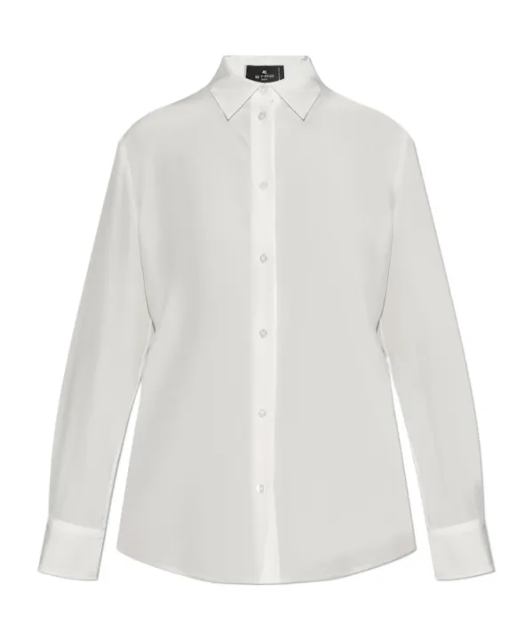 Logo-Embroidered Long-Sleeved Shirt