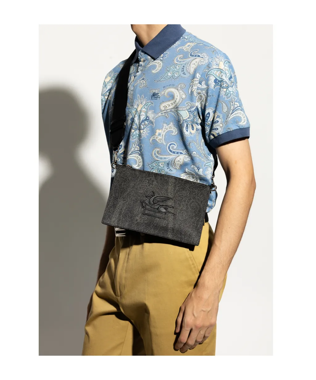 Pegaso Zip-Up Shoulder Bag