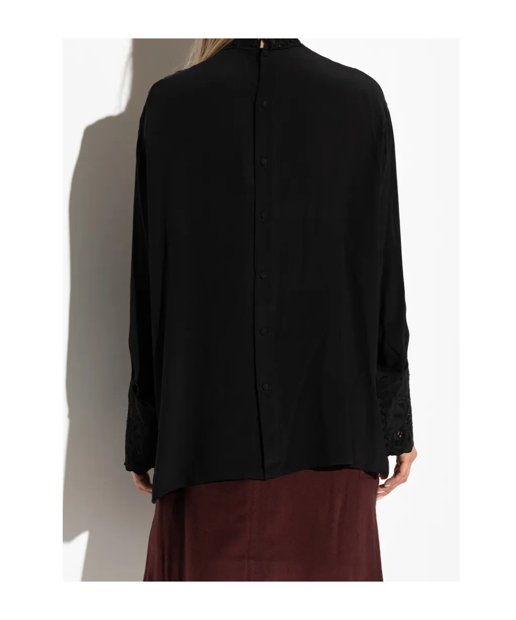 Lace Detailed Long-Sleeve Top