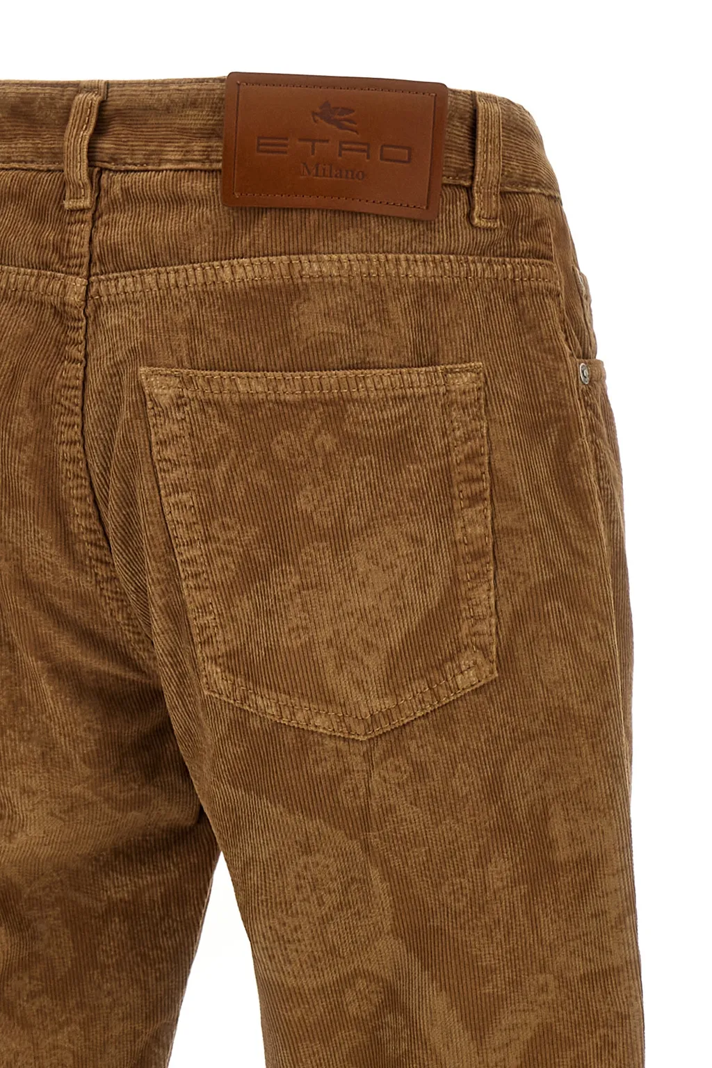 Paisley Printed Velvet Trousers