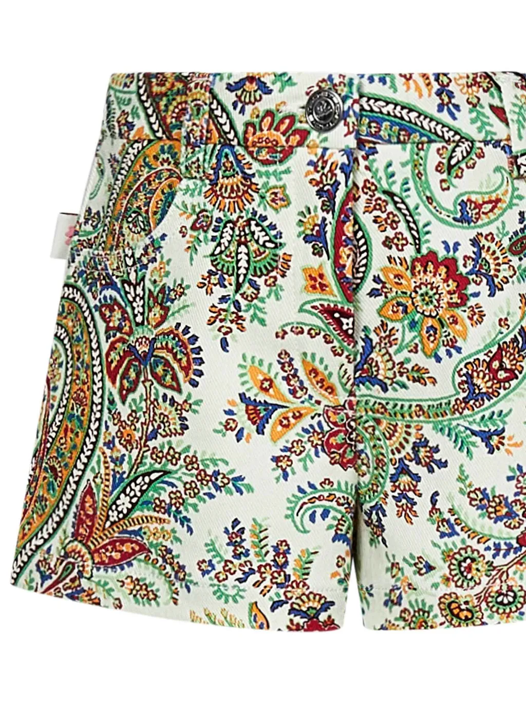 Paisley-Print Logo Tag Shorts