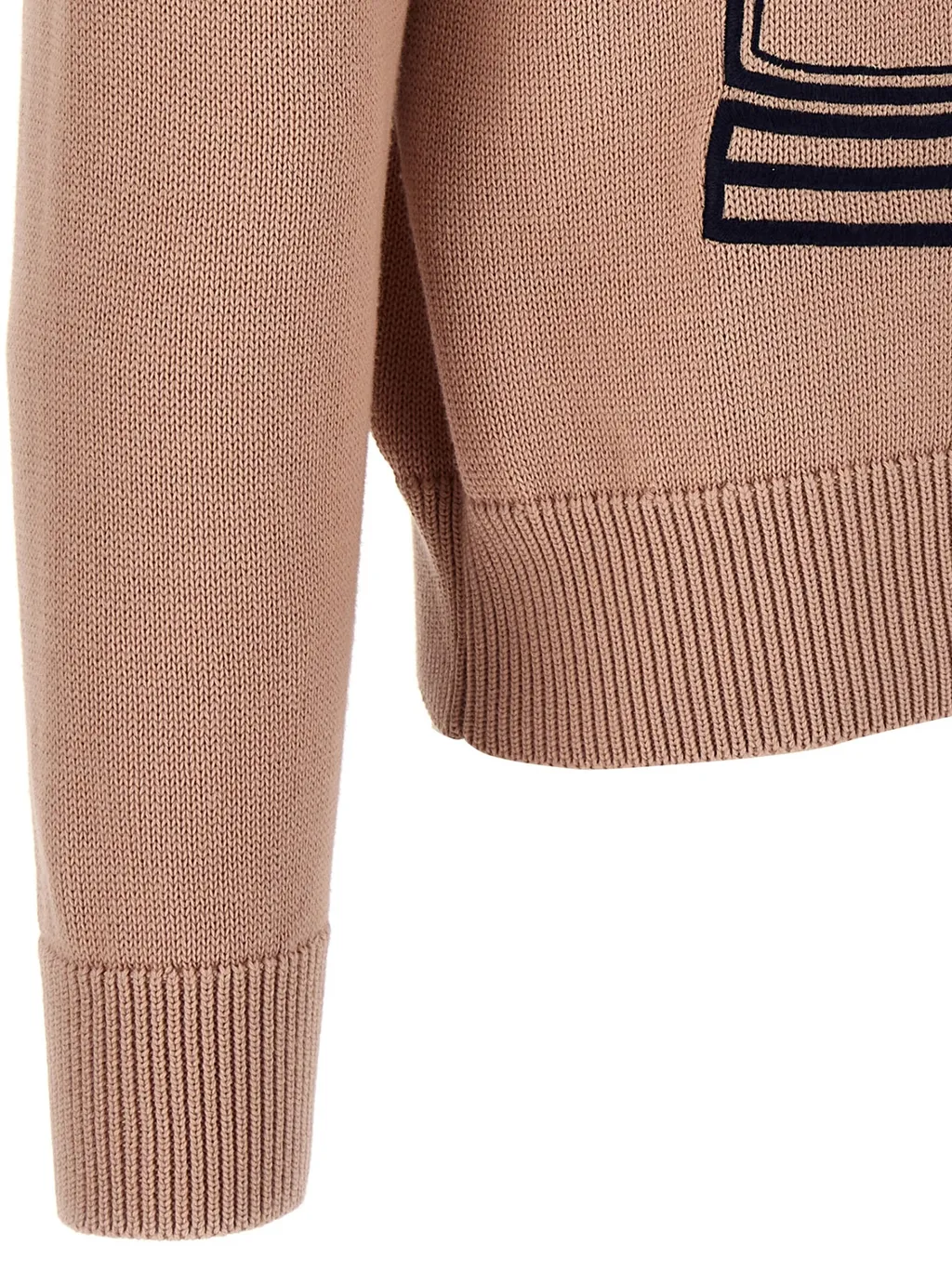 Motif-Embroidered Knit Jumper