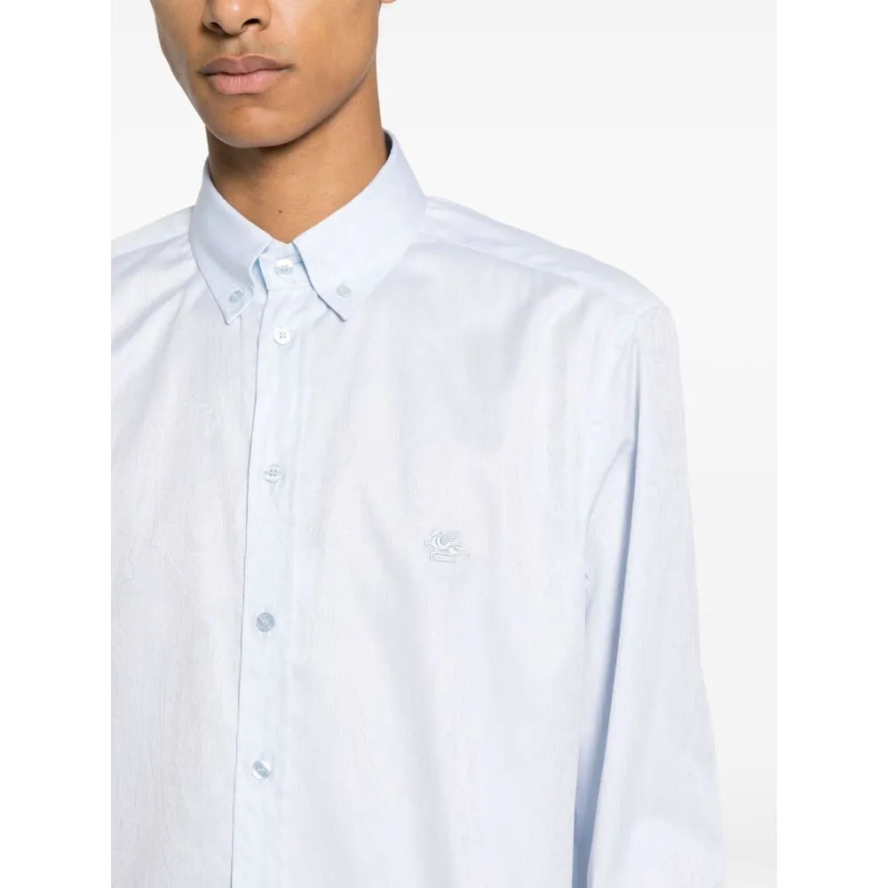 Pegaso Embroidered Long-Sleeved Shirt