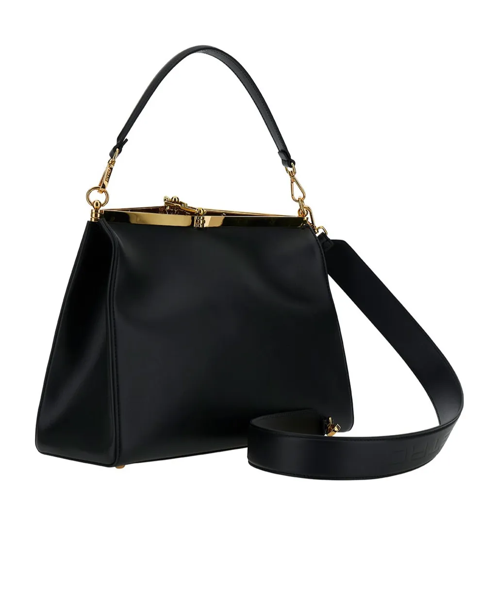 Large Vela Clasp Fastened Shoulder Bag