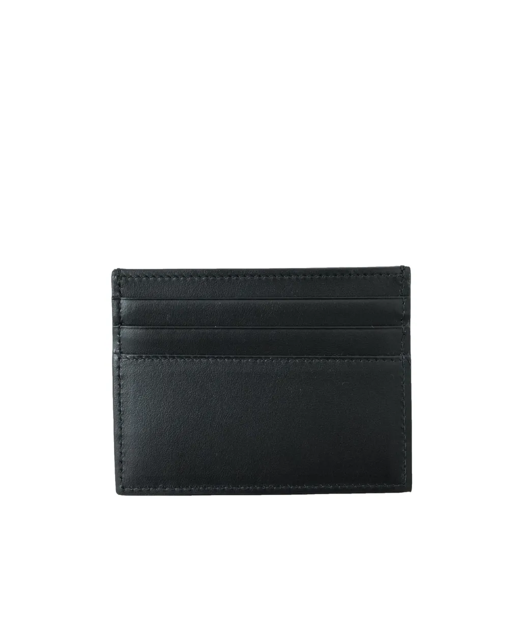 Pegaso-Motif Leather Cardholder