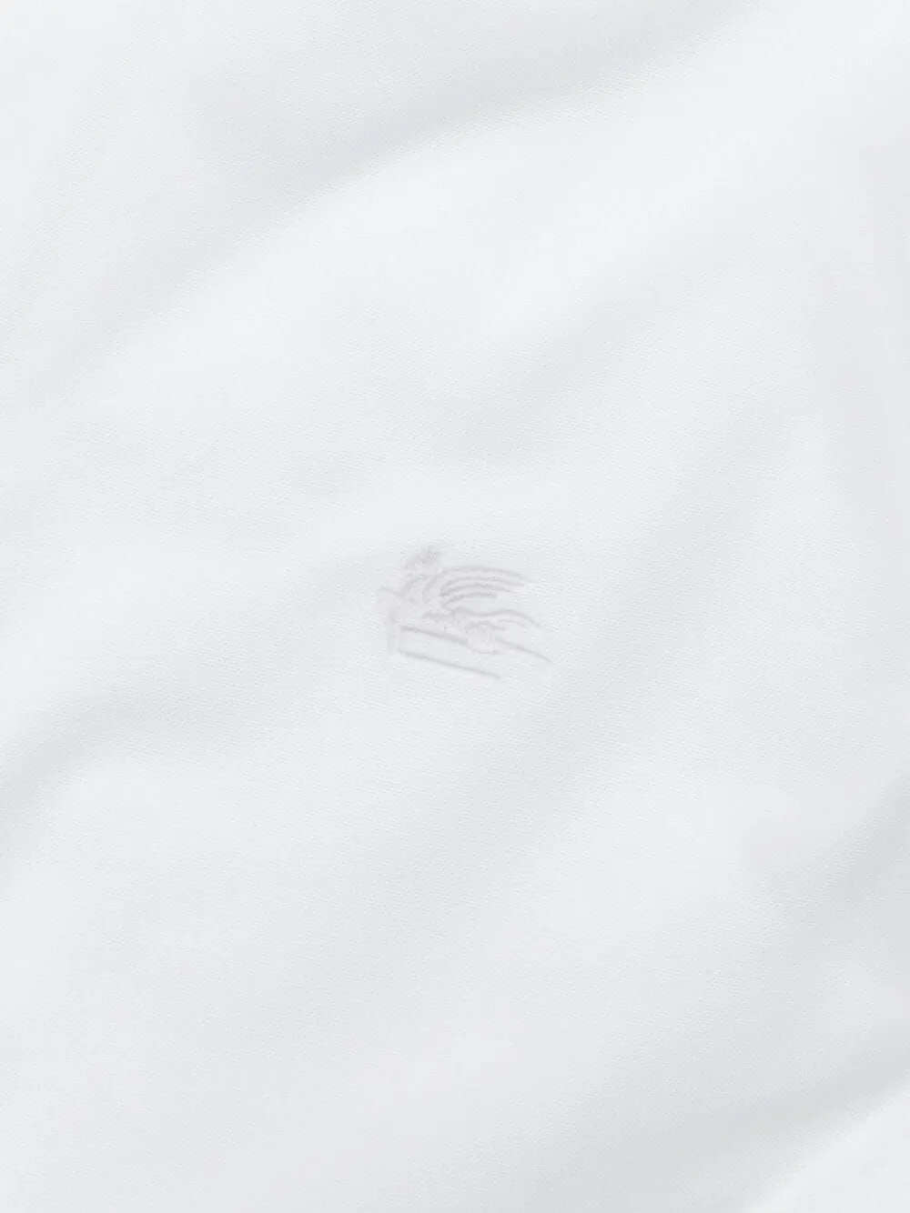 Pegaso-Embroidered Straight Hem Shirt