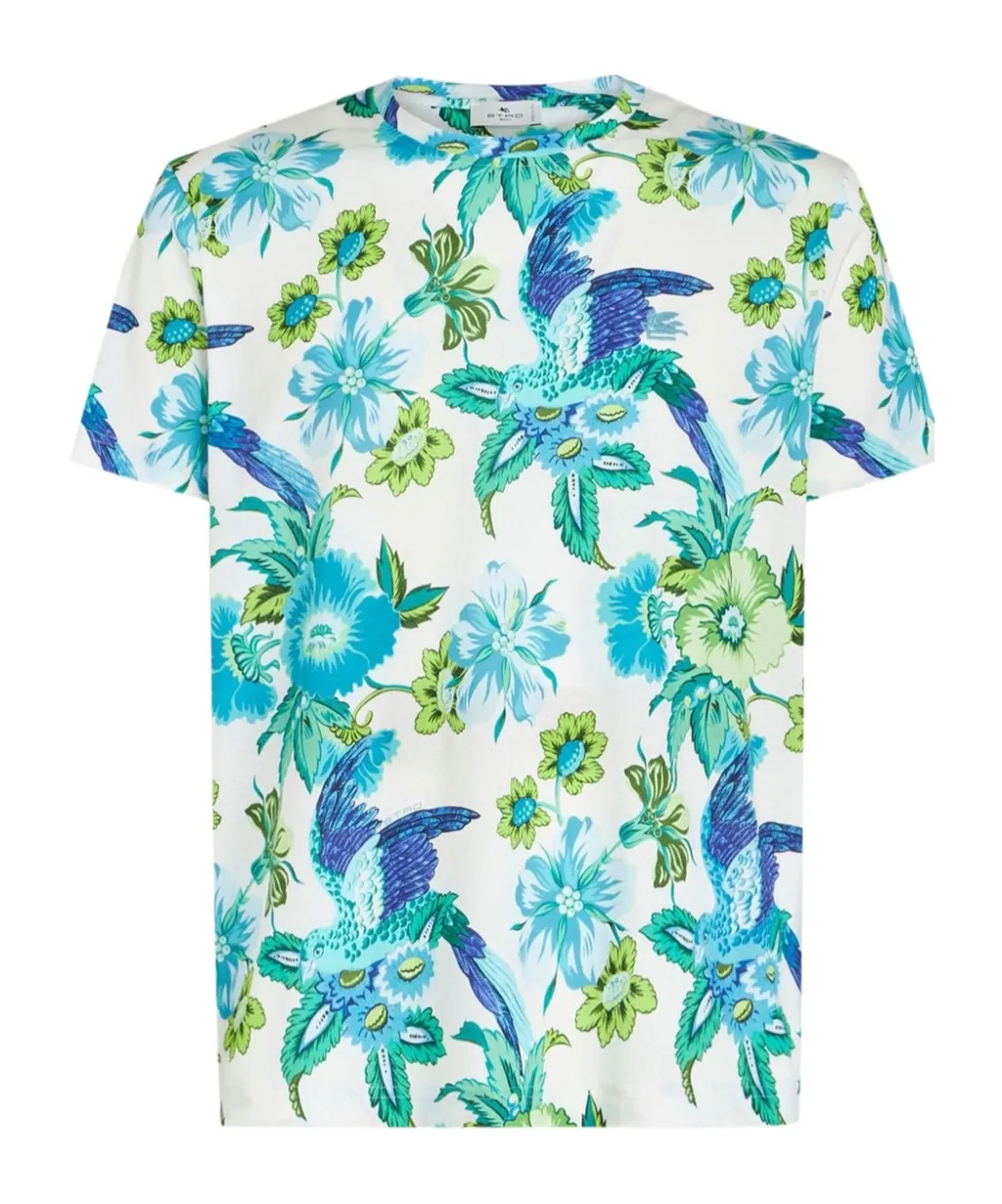 Pegaso-Motif Graphic-Print T-Shirt