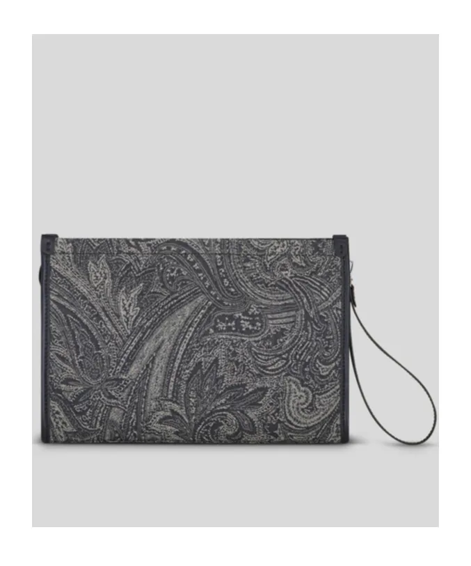 Paisley Jacquard Pouch