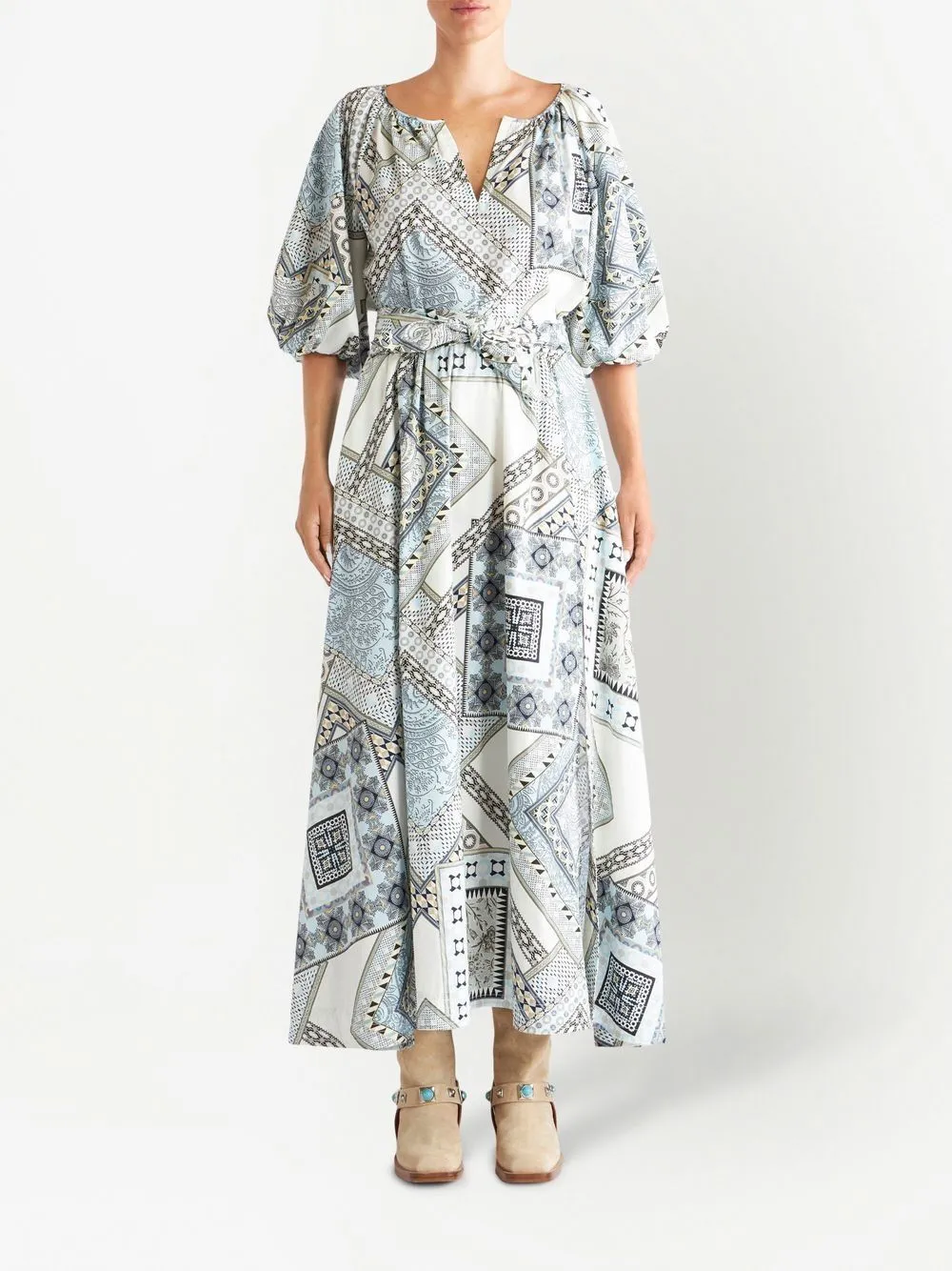 A-Line Graphic-Printed Skirt
