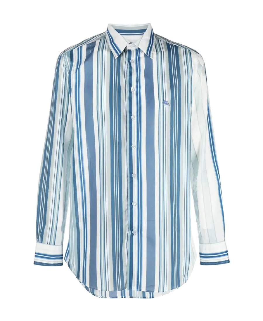 Vertical Stripe Print Shirt