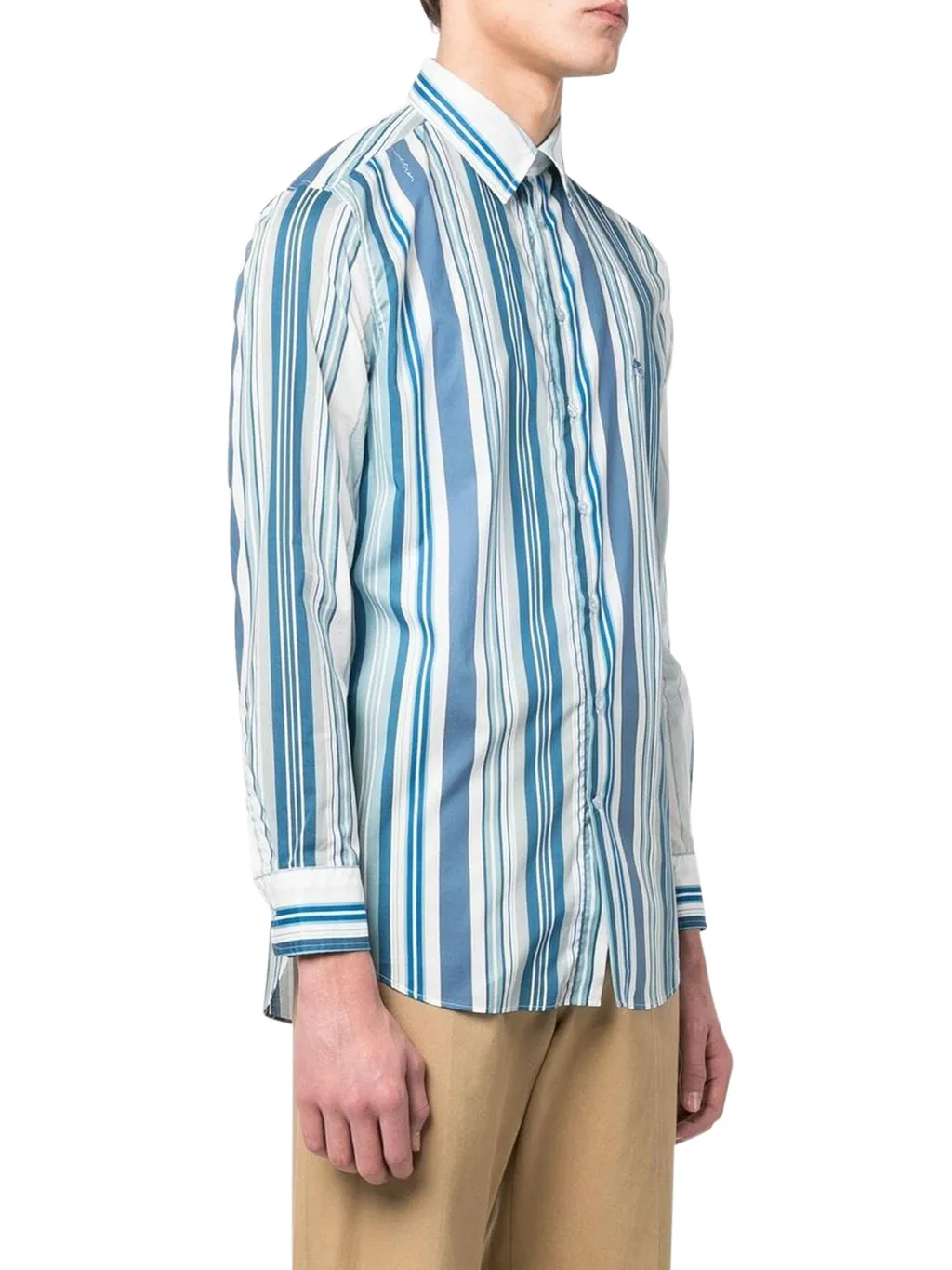 Vertical Stripe Print Shirt