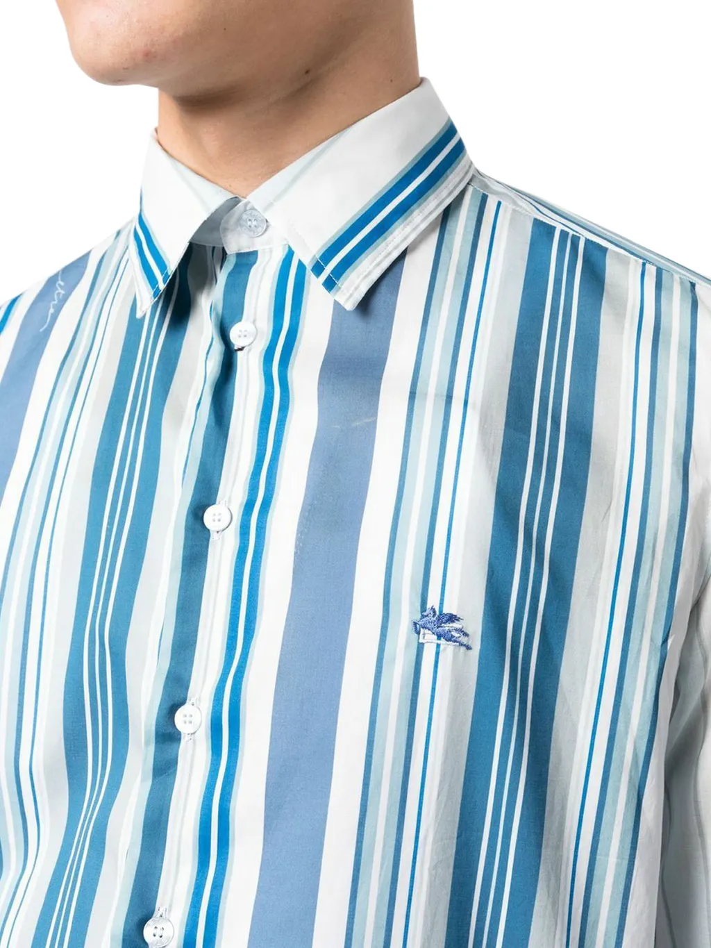 Vertical Stripe Print Shirt