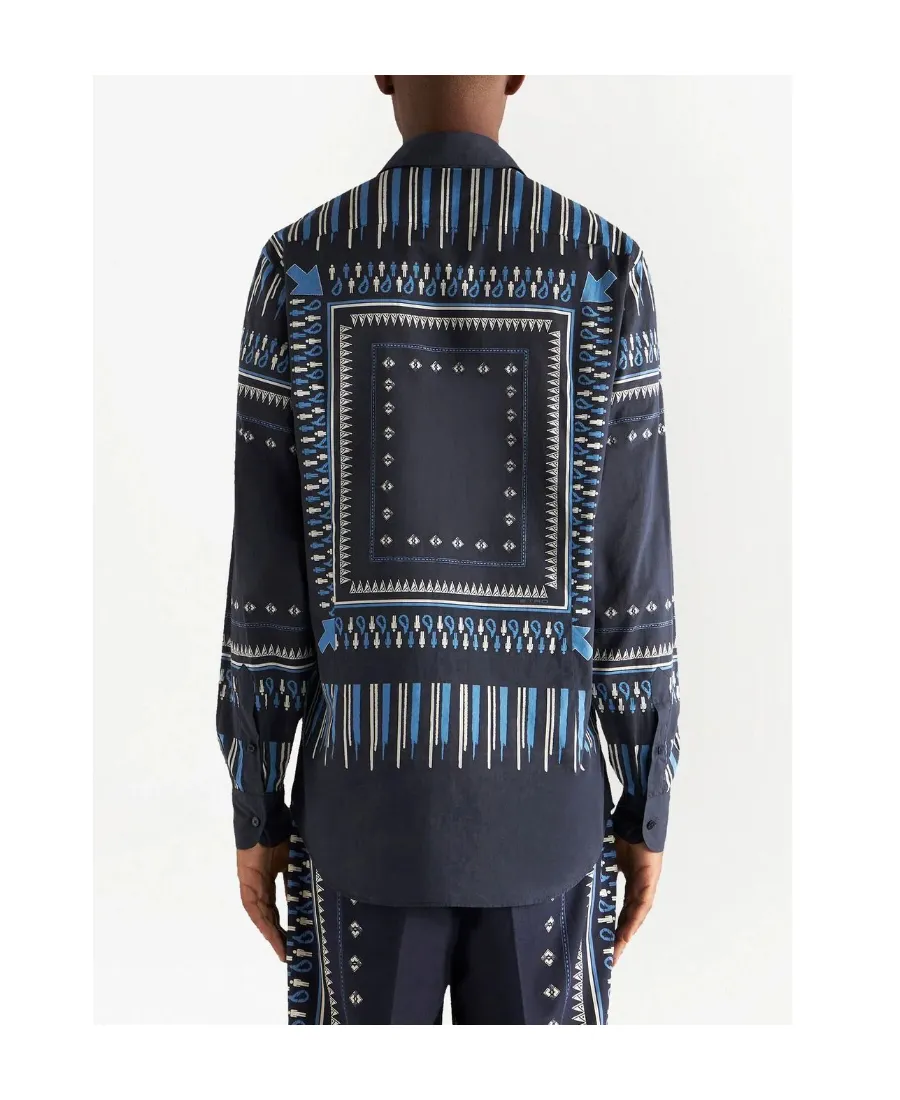 Graphic-Printed Buttoned Shirt