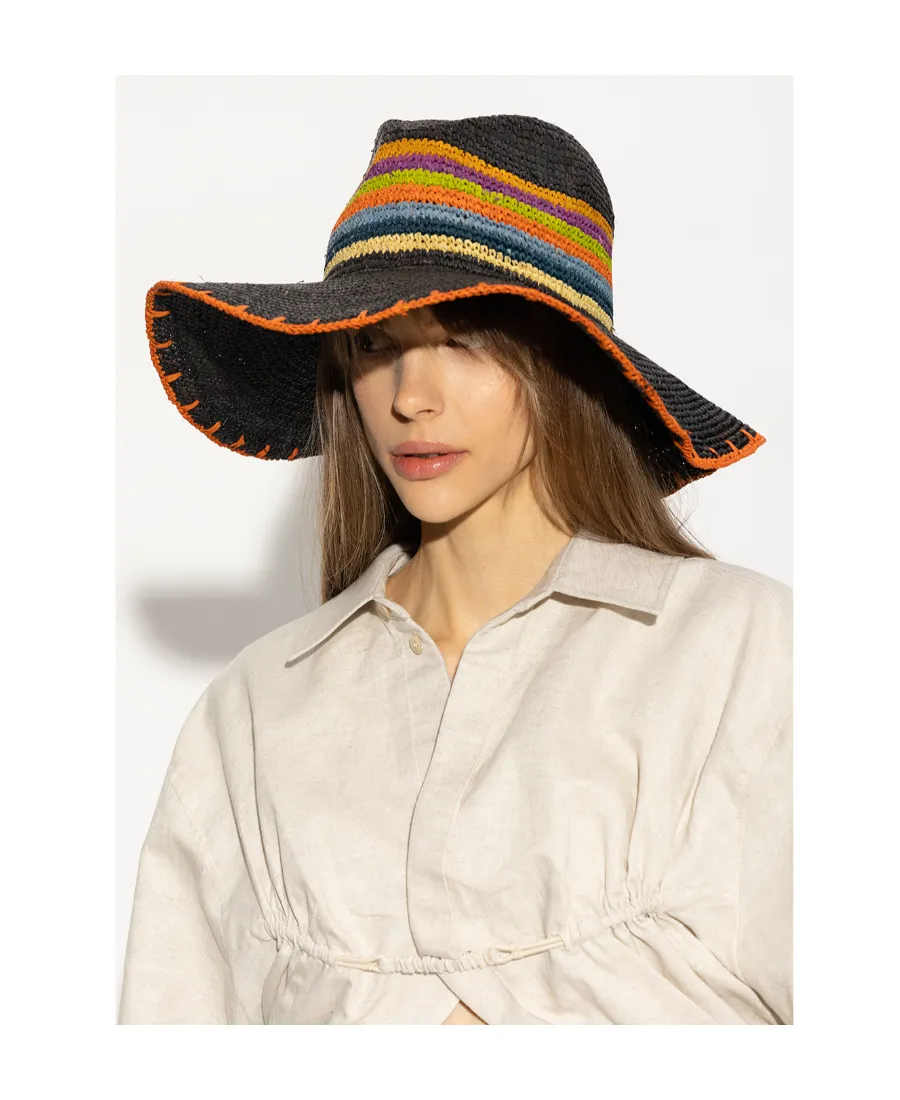 Striped Straw Hat