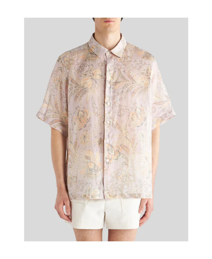 Paisley Bandana Printed Short Sleeved Shirt