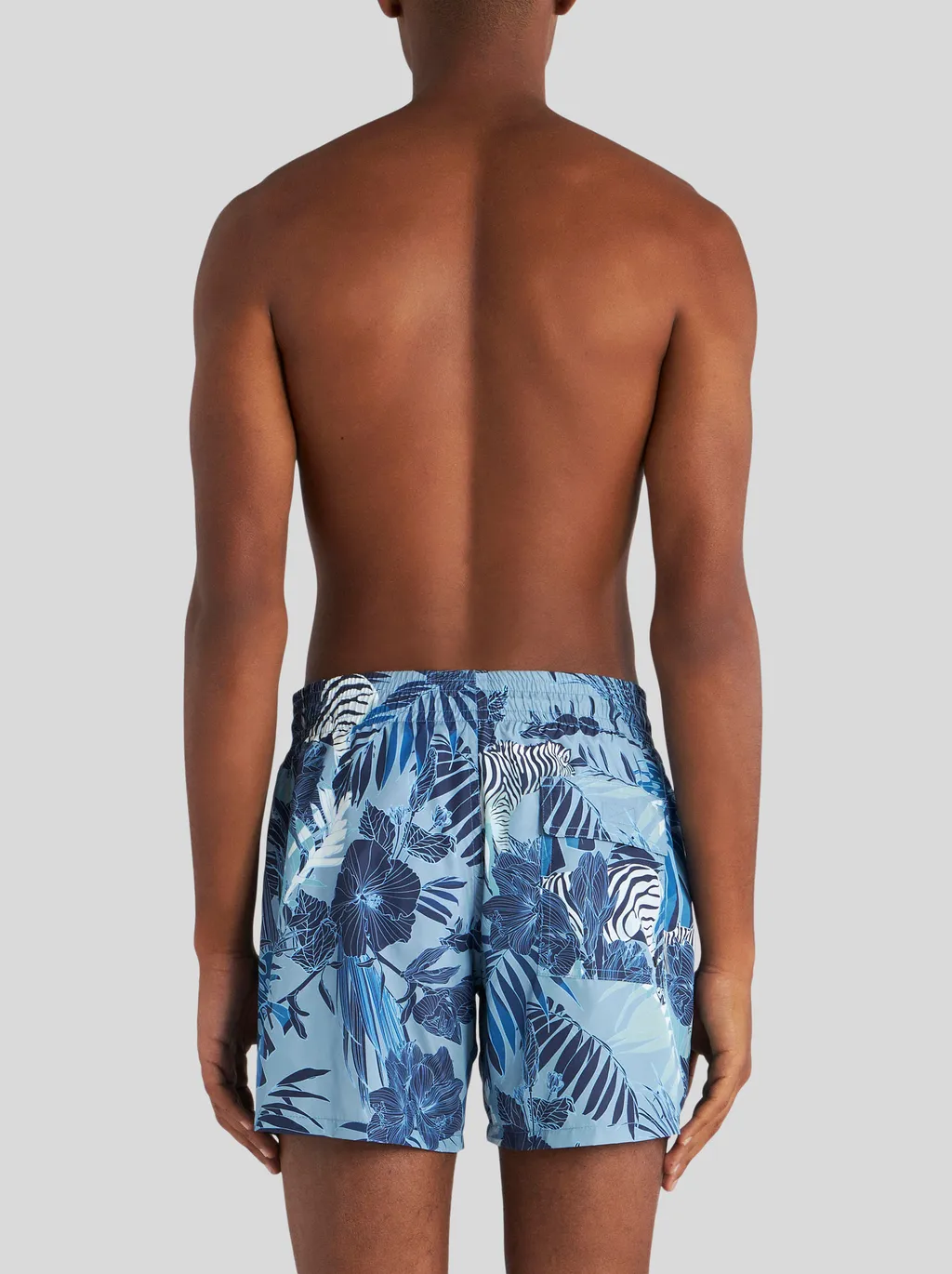 Floral Print Drawstring Swim Shorts