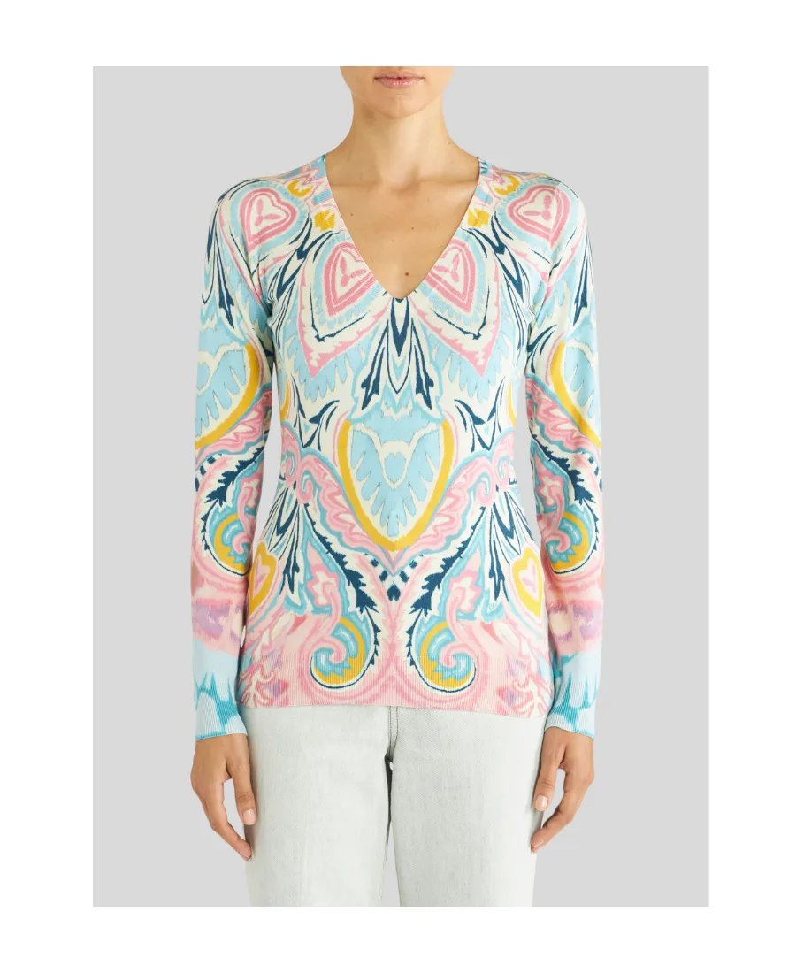 Graphic Printed Long-Sleeved Jumper