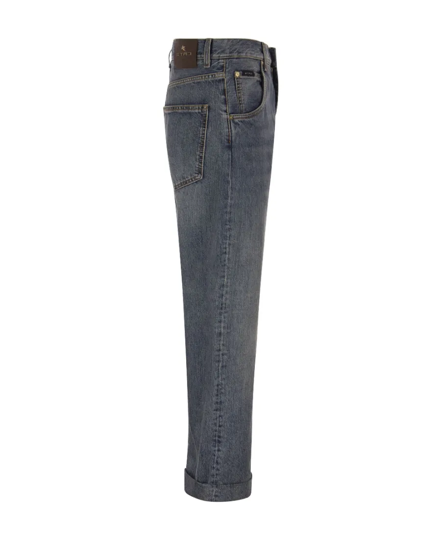 Straight-Leg Mid-Rise Jeans