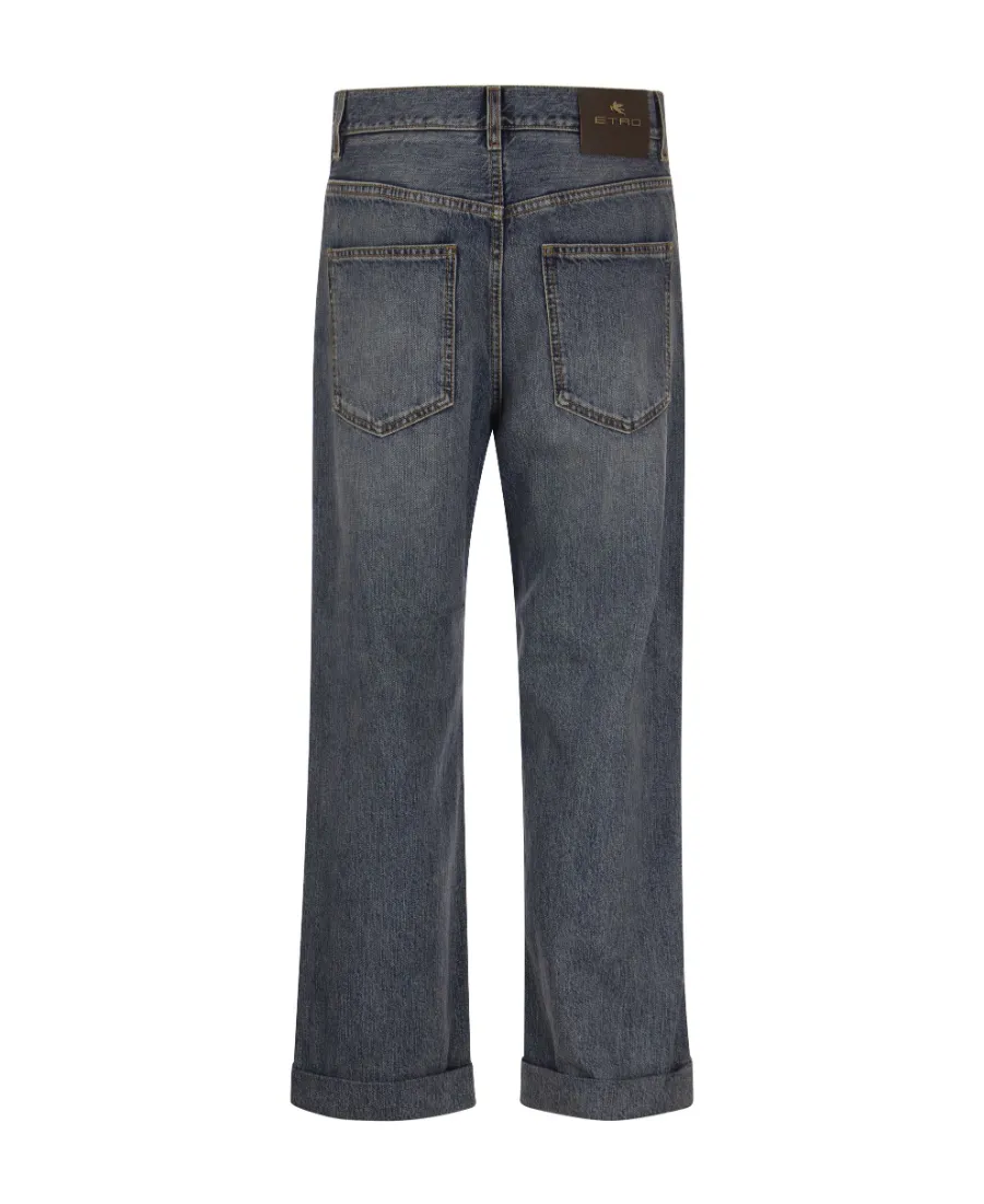 Straight-Leg Mid-Rise Jeans