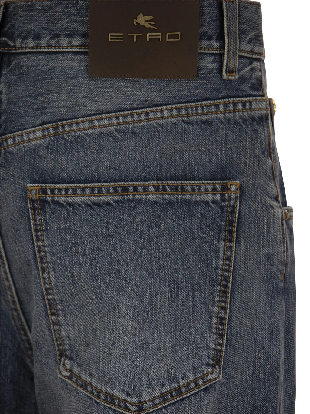 Straight-Leg Mid-Rise Jeans