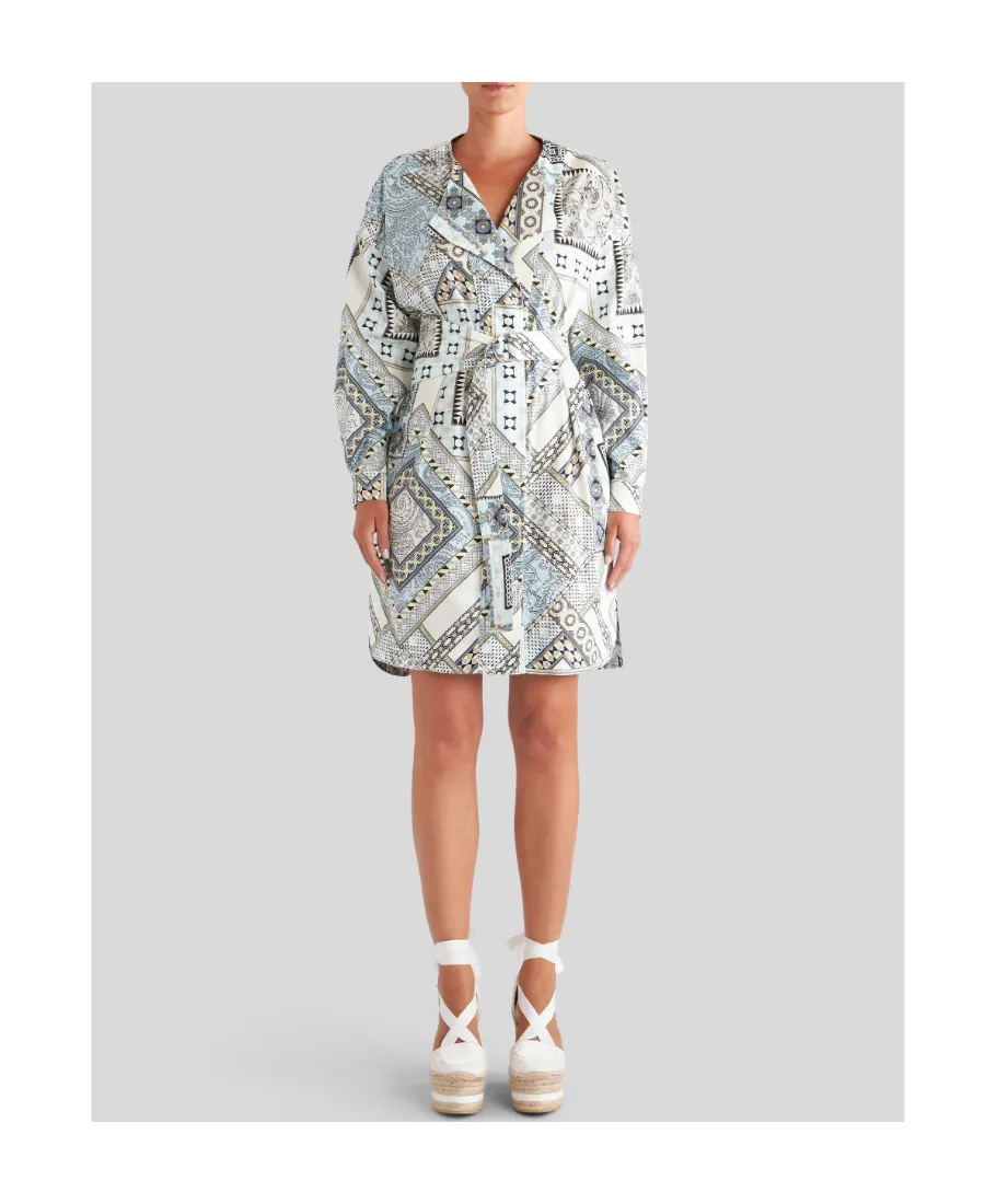 Patchwork Shirt Dress