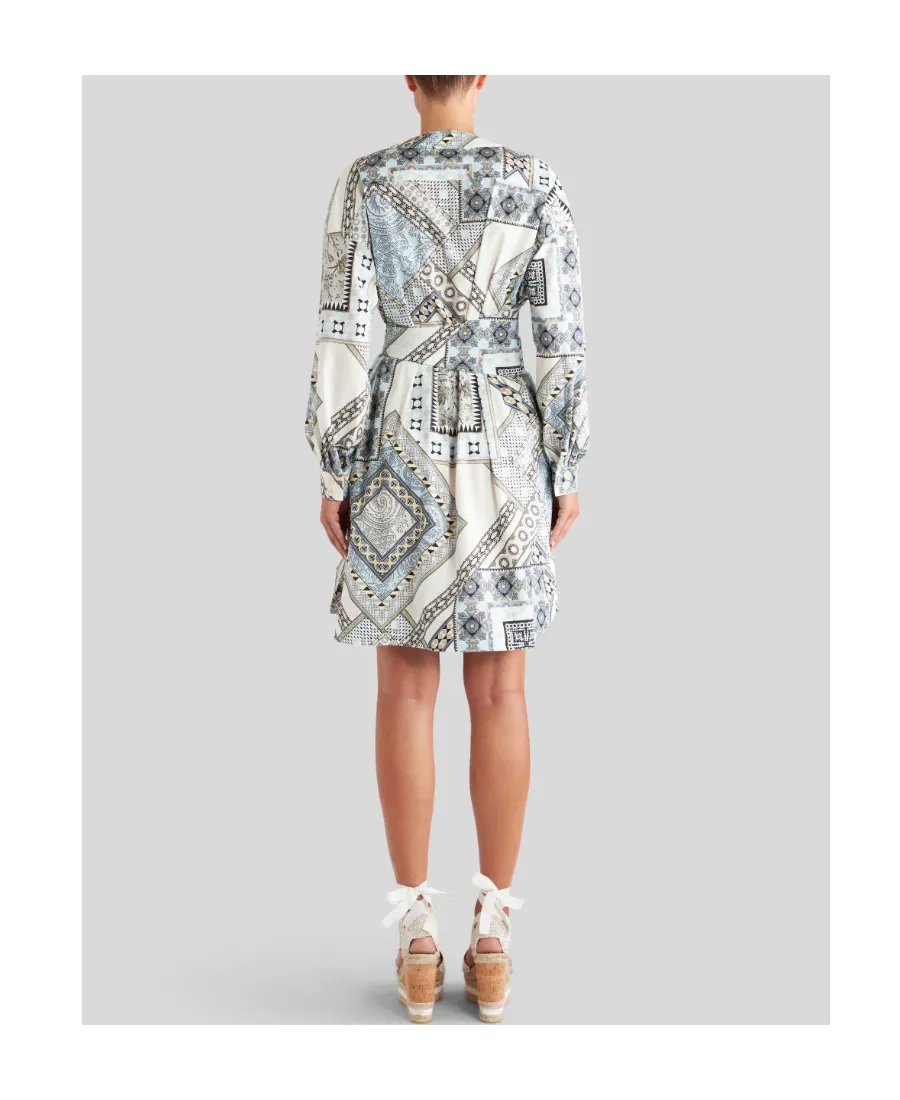 Patchwork Shirt Dress