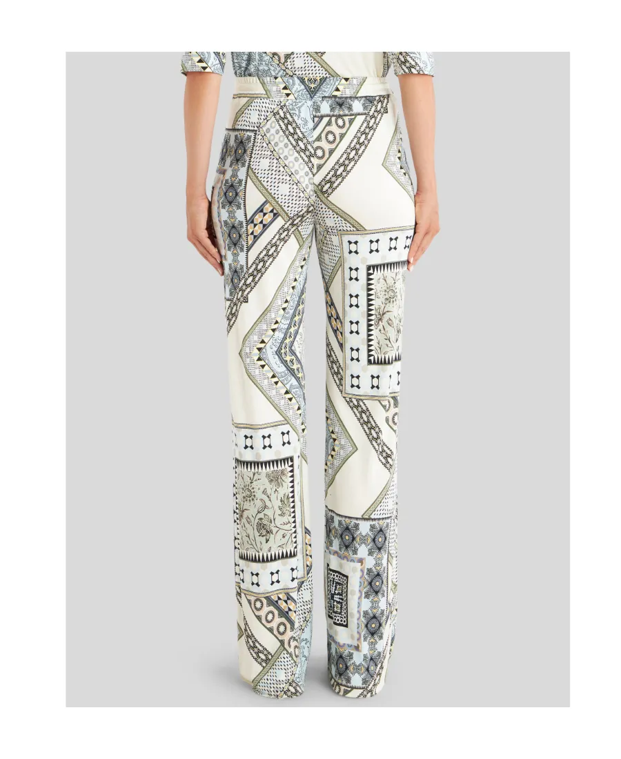 Patchwork Drawstring Track Pants