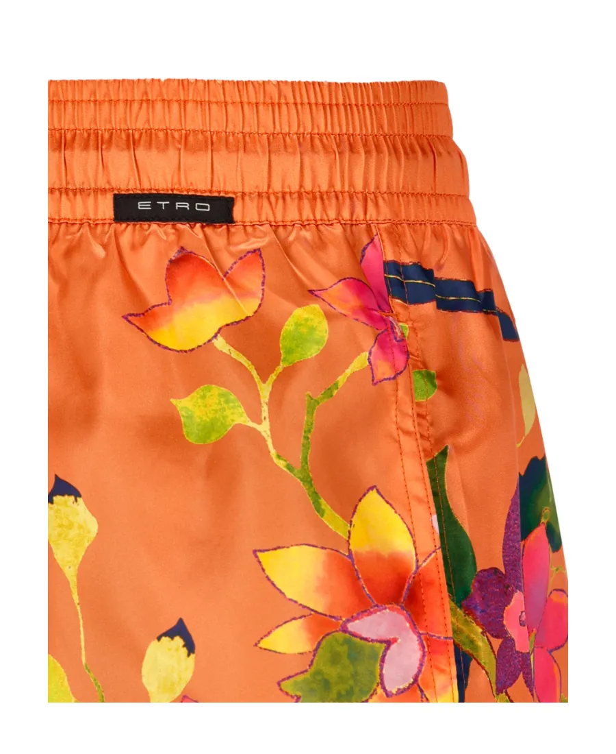 Floral-Print Drawstring Swim Shorts