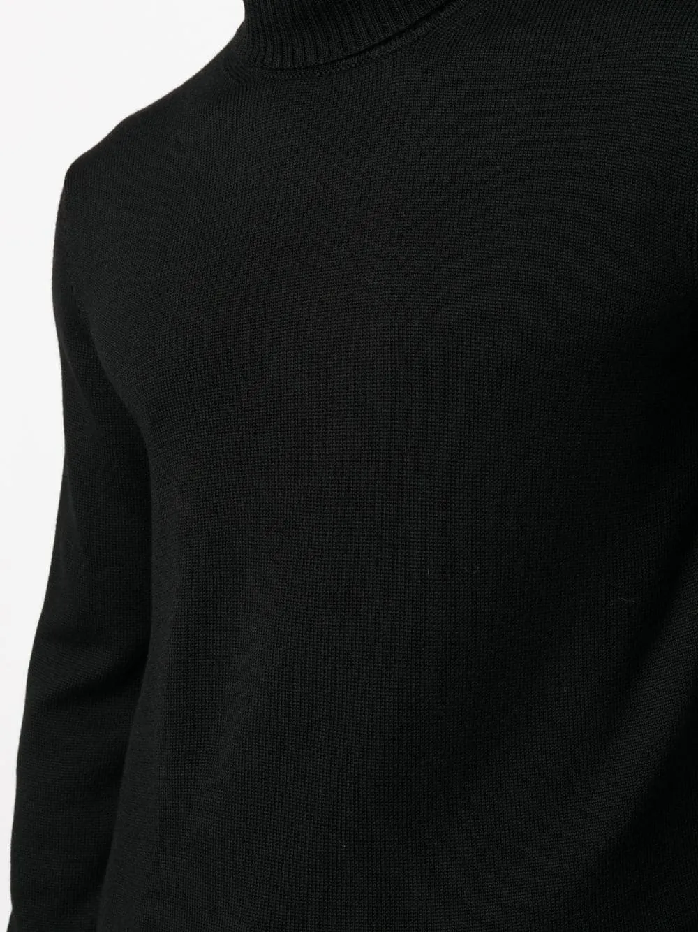 Roll-Neck Straight Hem Knitted Jumper