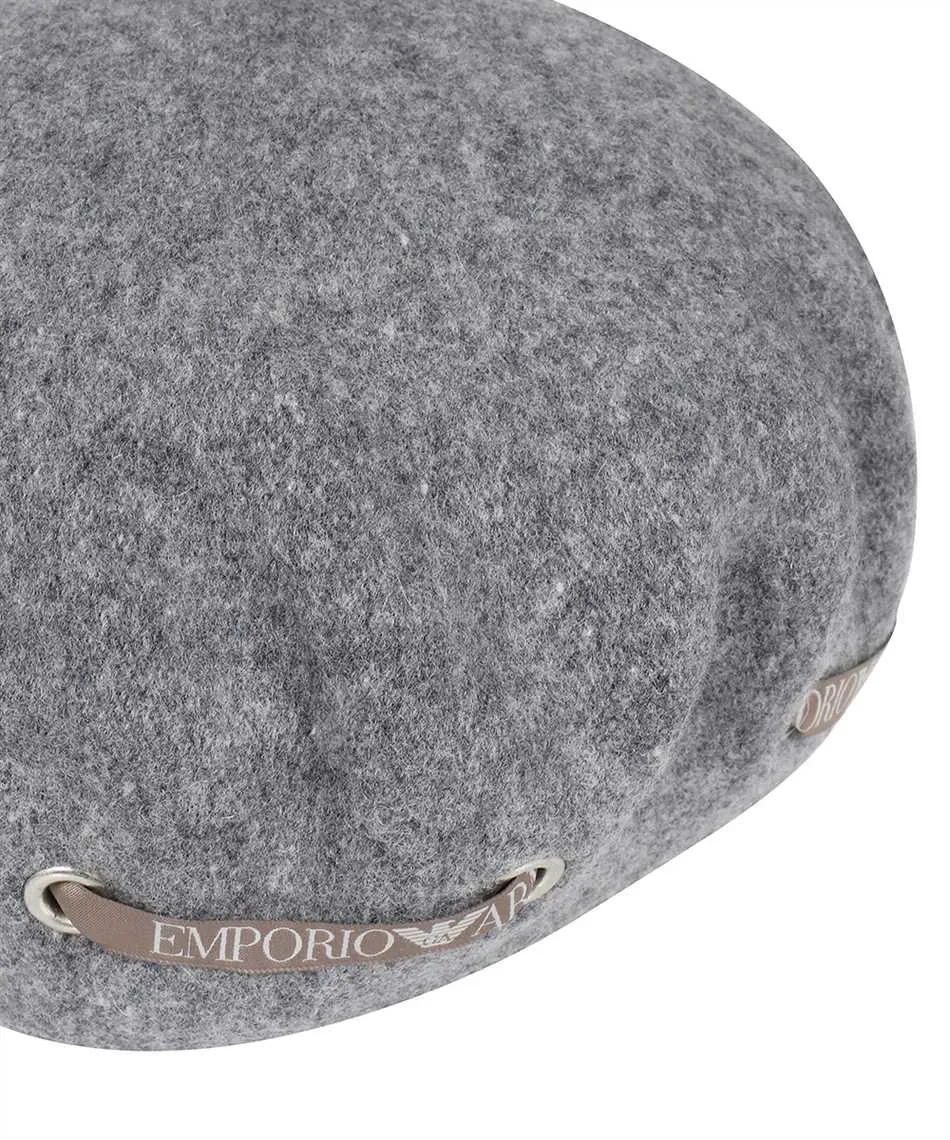 Logo-Print Strap Detail Beret