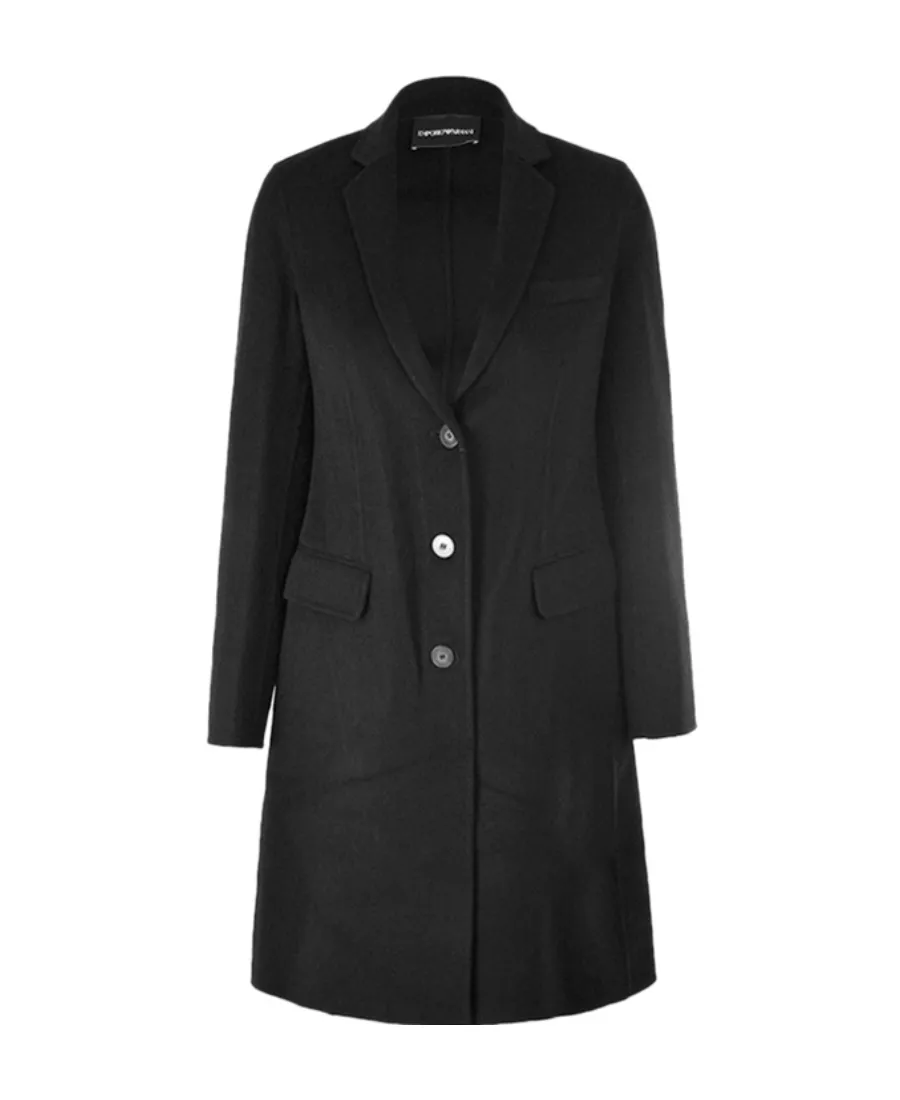 Single-Breasted Lapel Coat