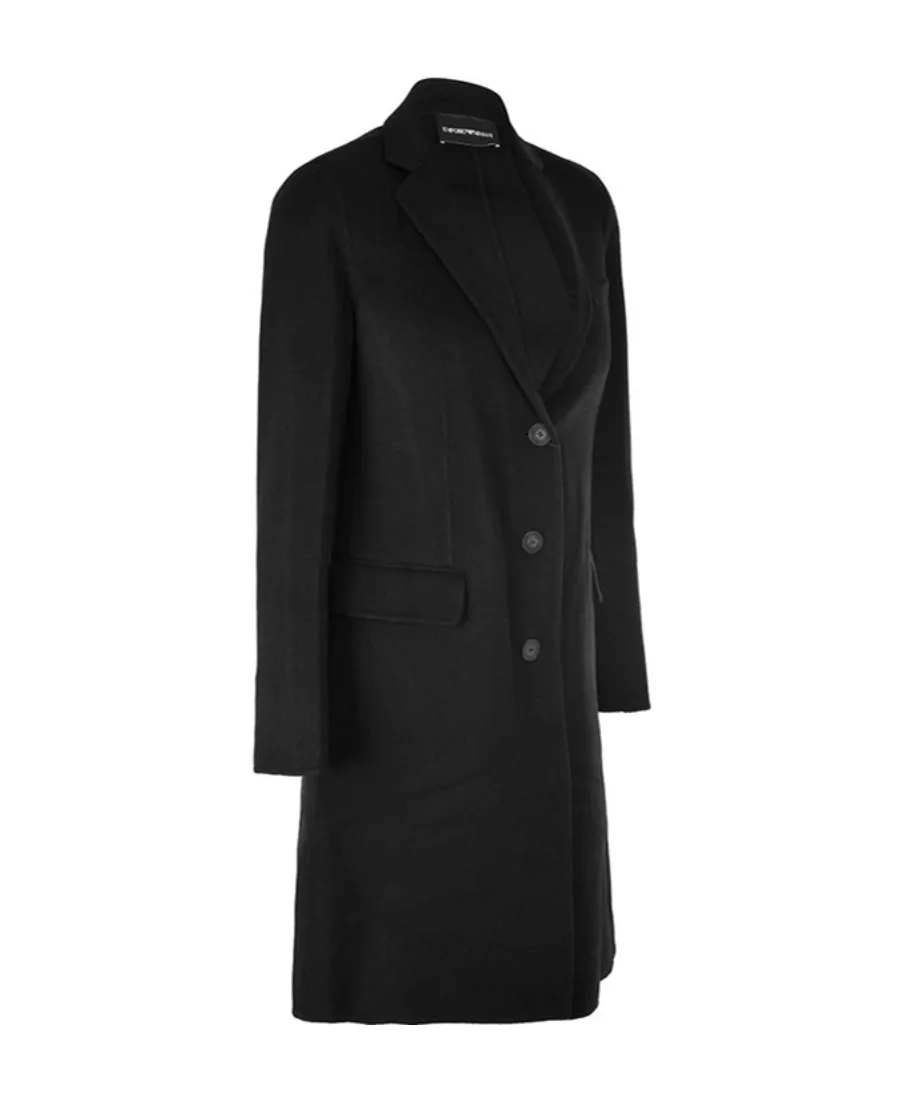 Single-Breasted Lapel Coat