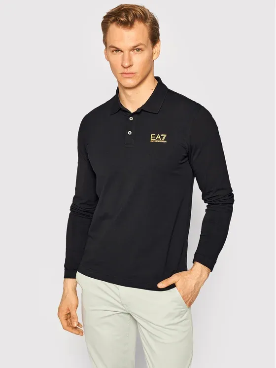 Logo Long-Sleeved Polo Shirt