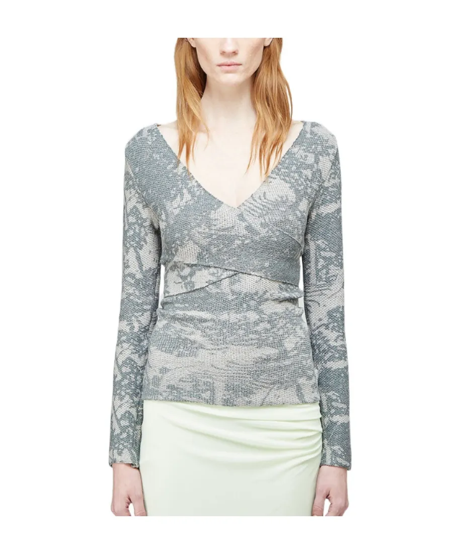 V-Neck Knitted Pullover