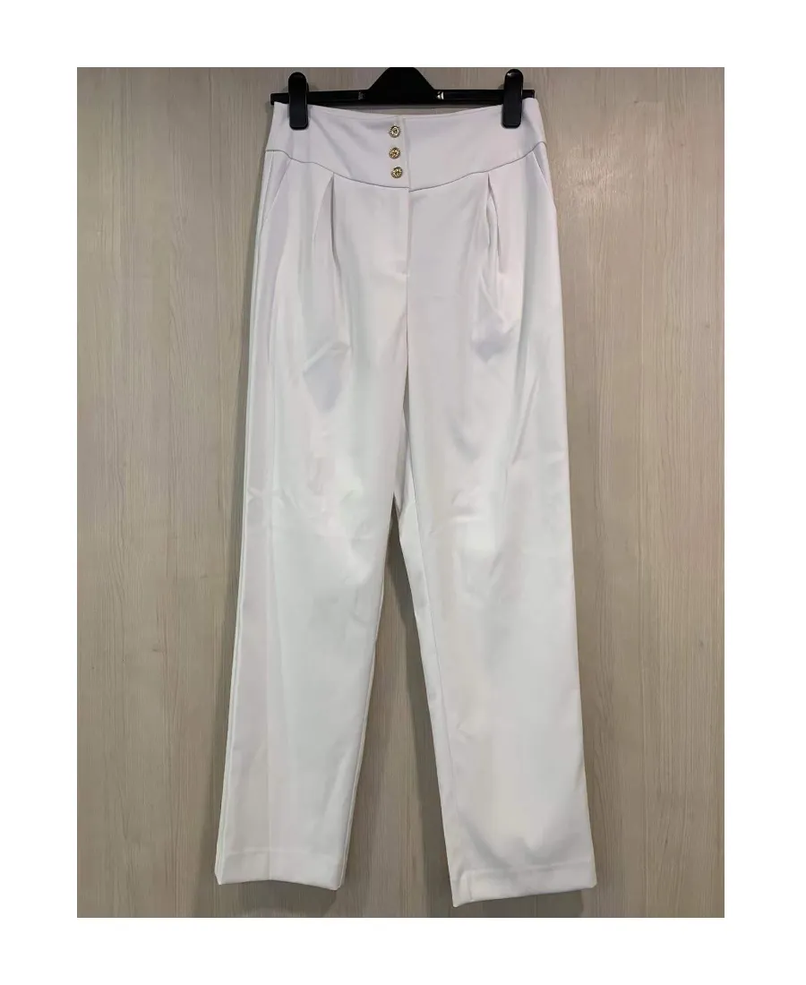 High-Waisted Casual Pants