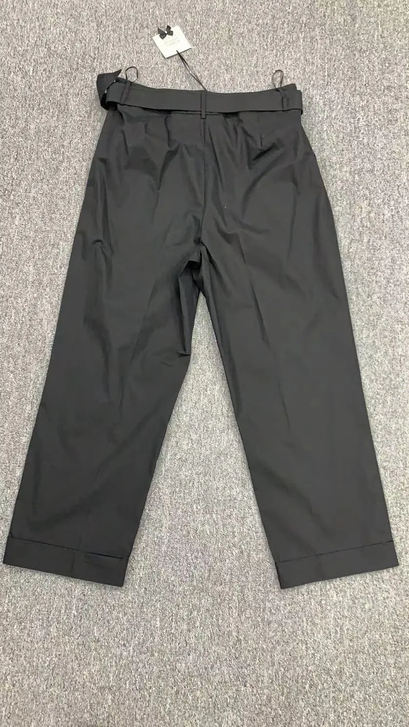 Buckle Belt Casual Pants