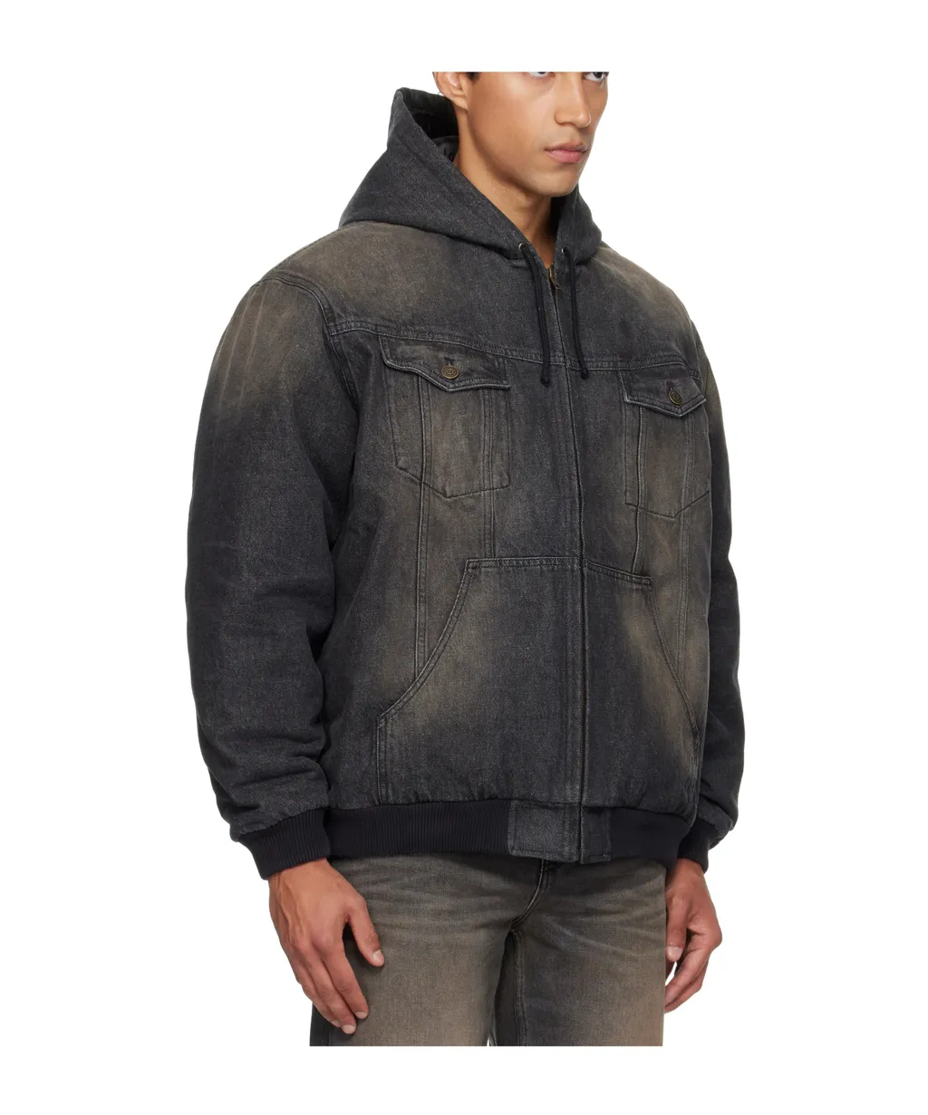 Hooded Denim Jacket