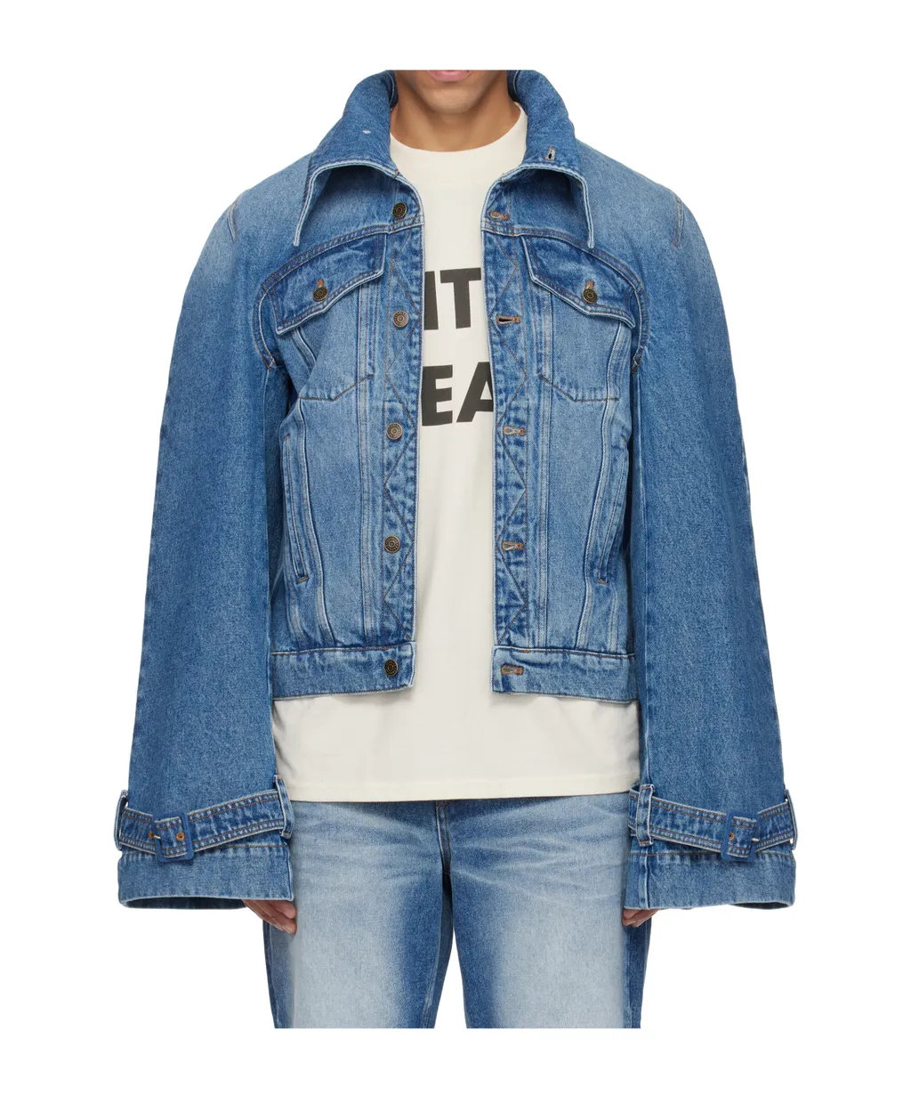 Raglan Sleeve Denim Jacket
