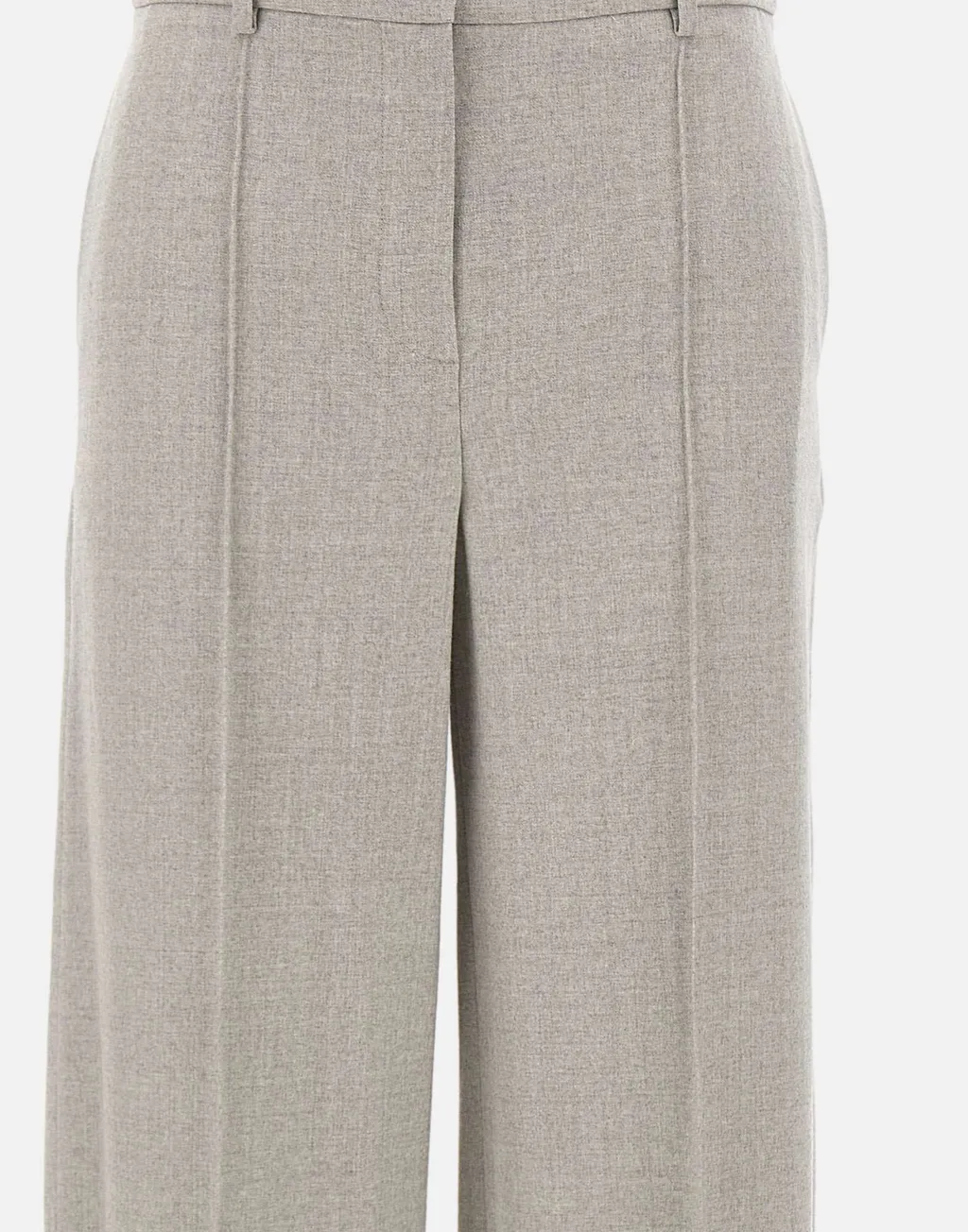 Wide-Leg Wool Pants