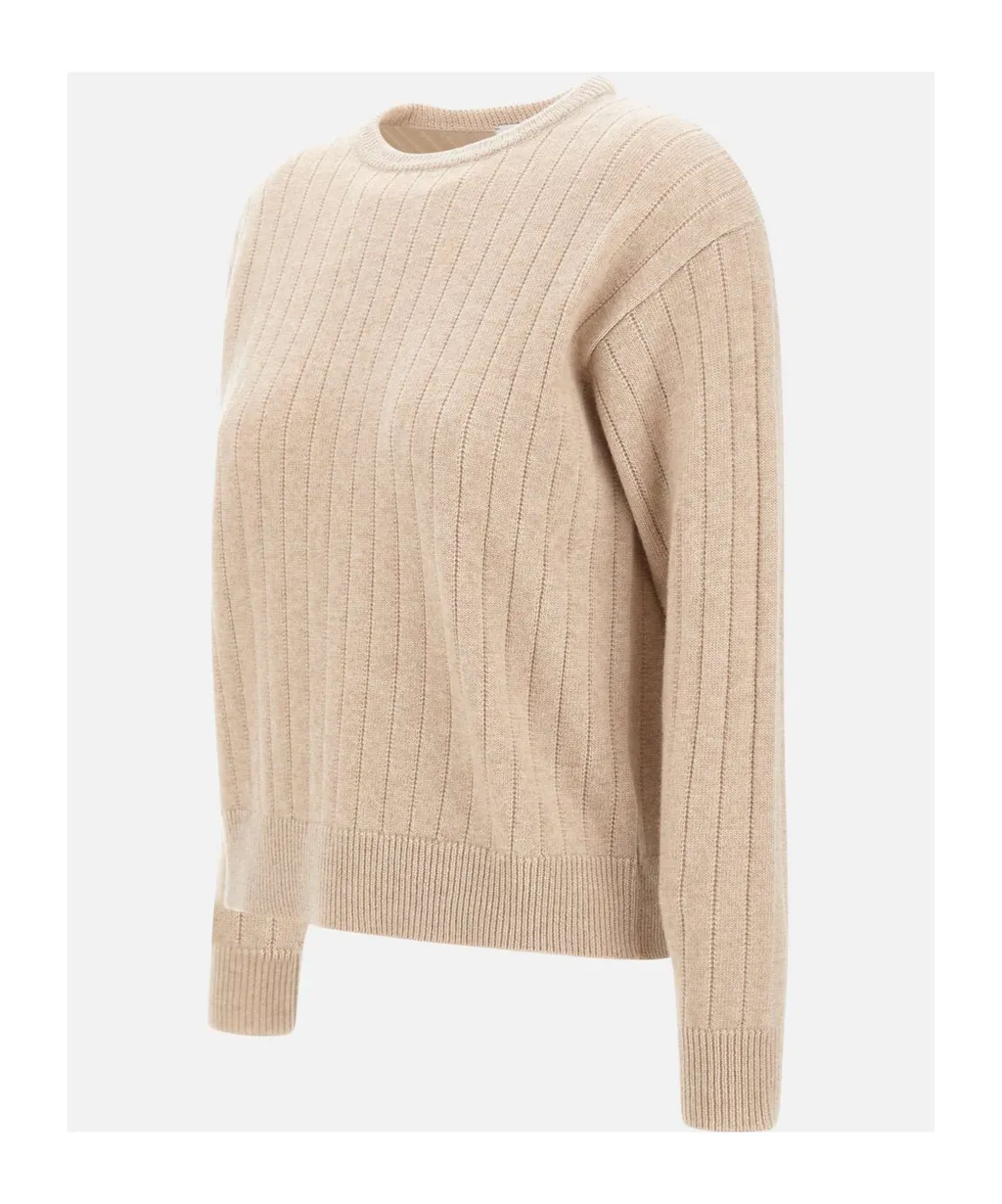 Textured Crew Neck Knitwear