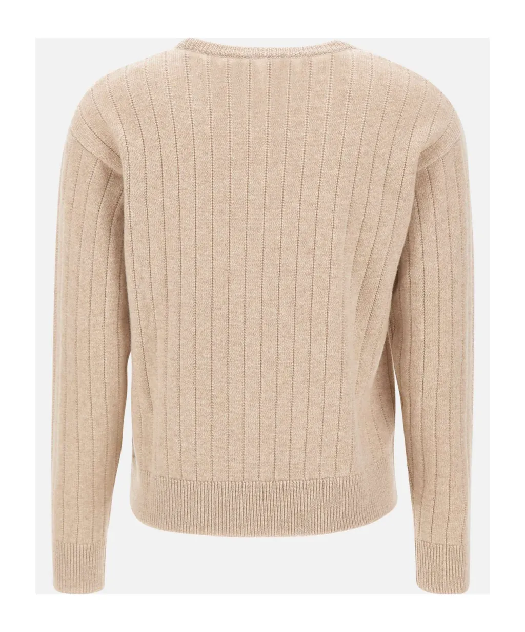 Textured Crew Neck Knitwear