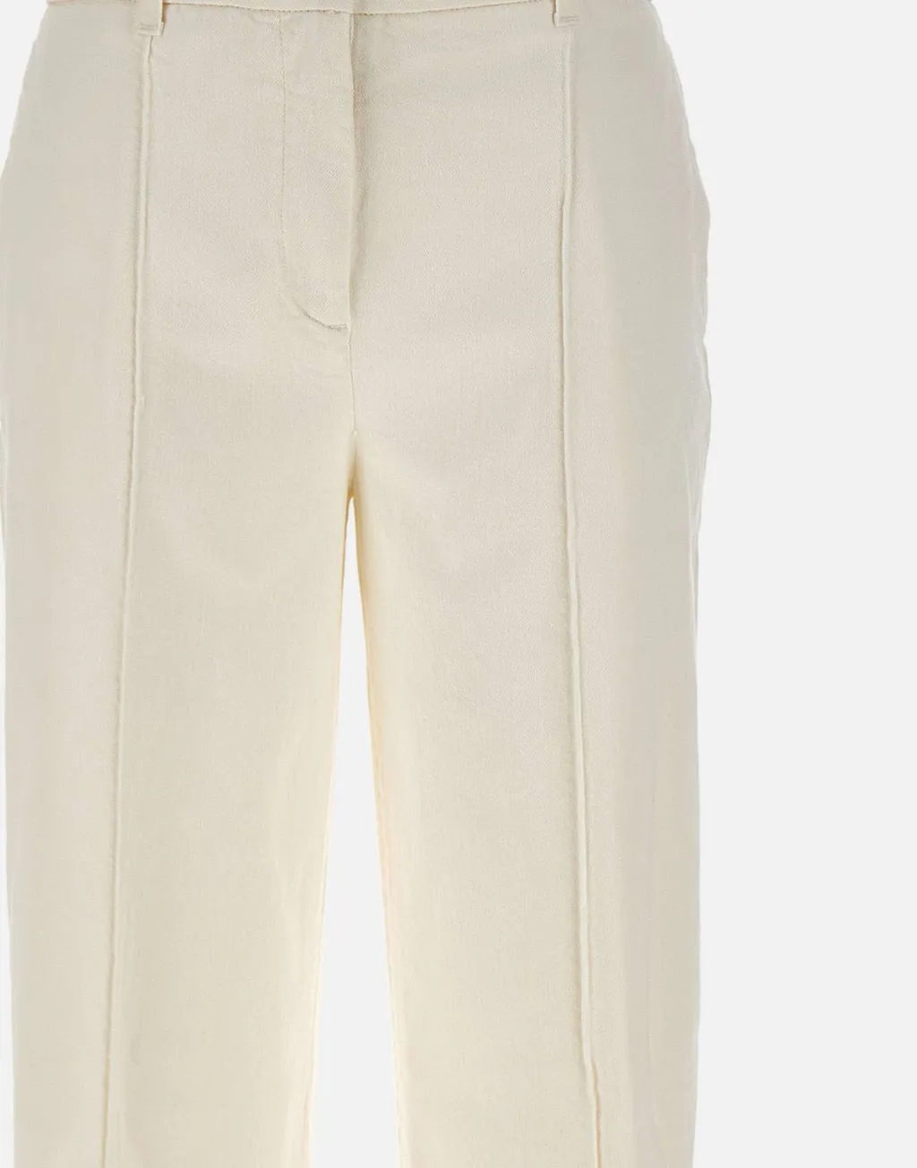 Wide-Leg Pressed-Pleat Pants