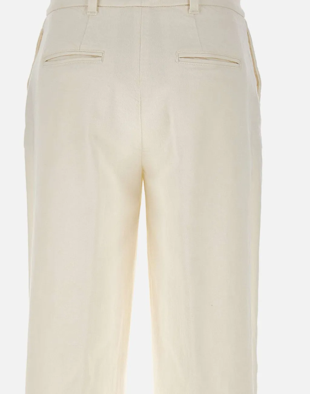 Wide-Leg Pressed-Pleat Pants