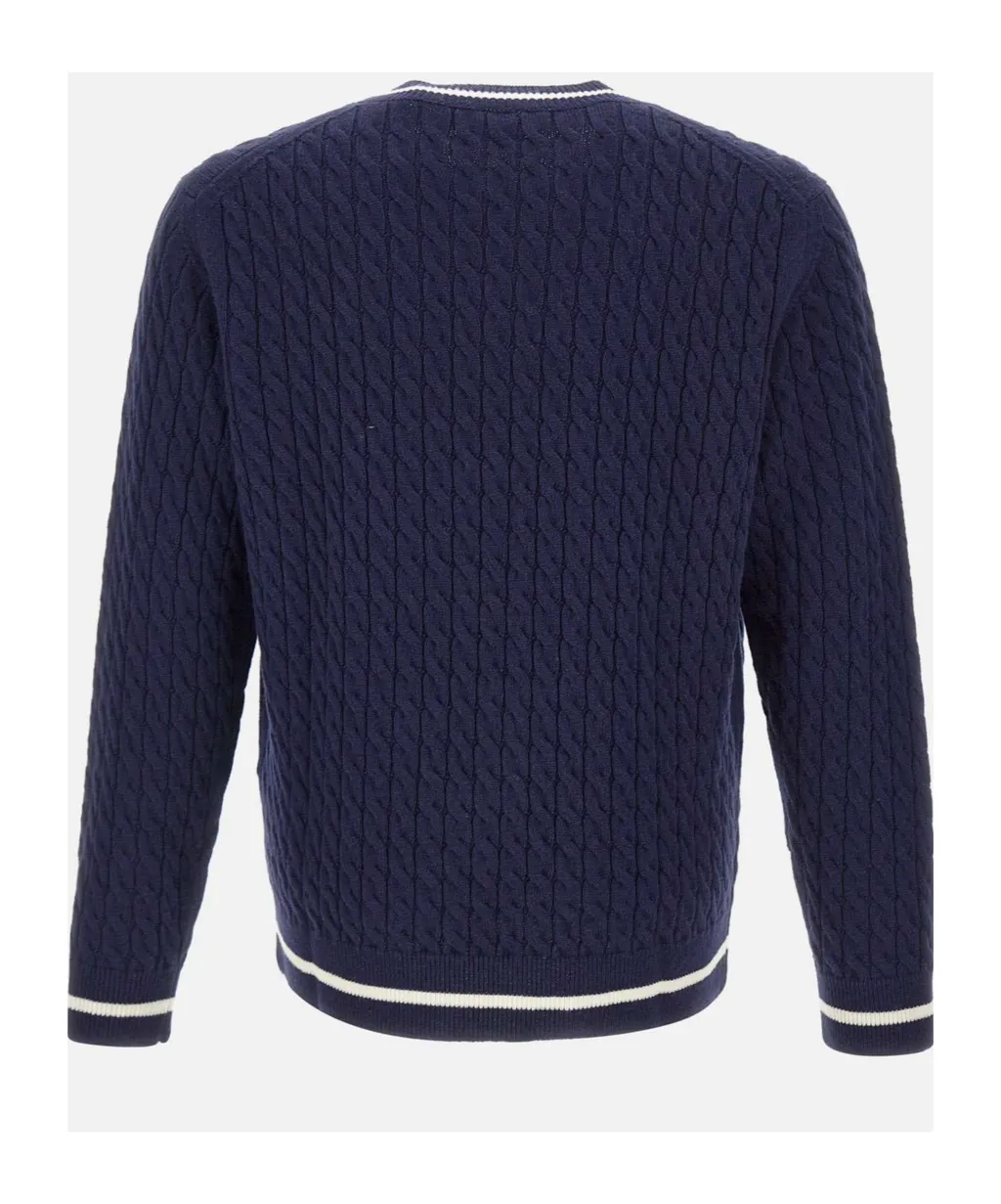 Cable Knit Crew Neck Sweater