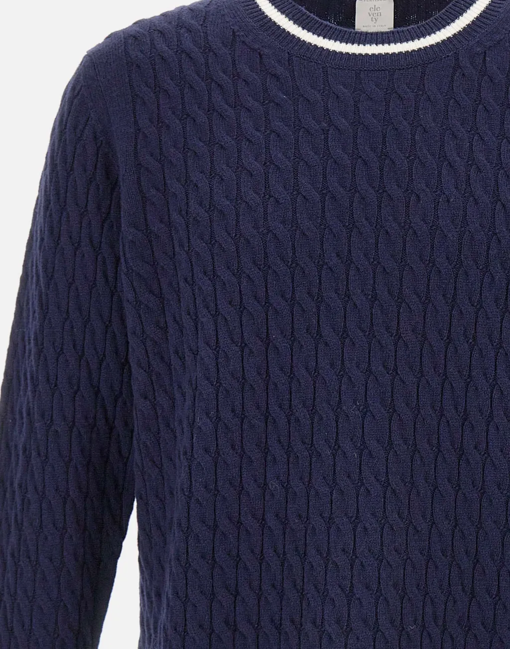 Cable Knit Crew Neck Sweater