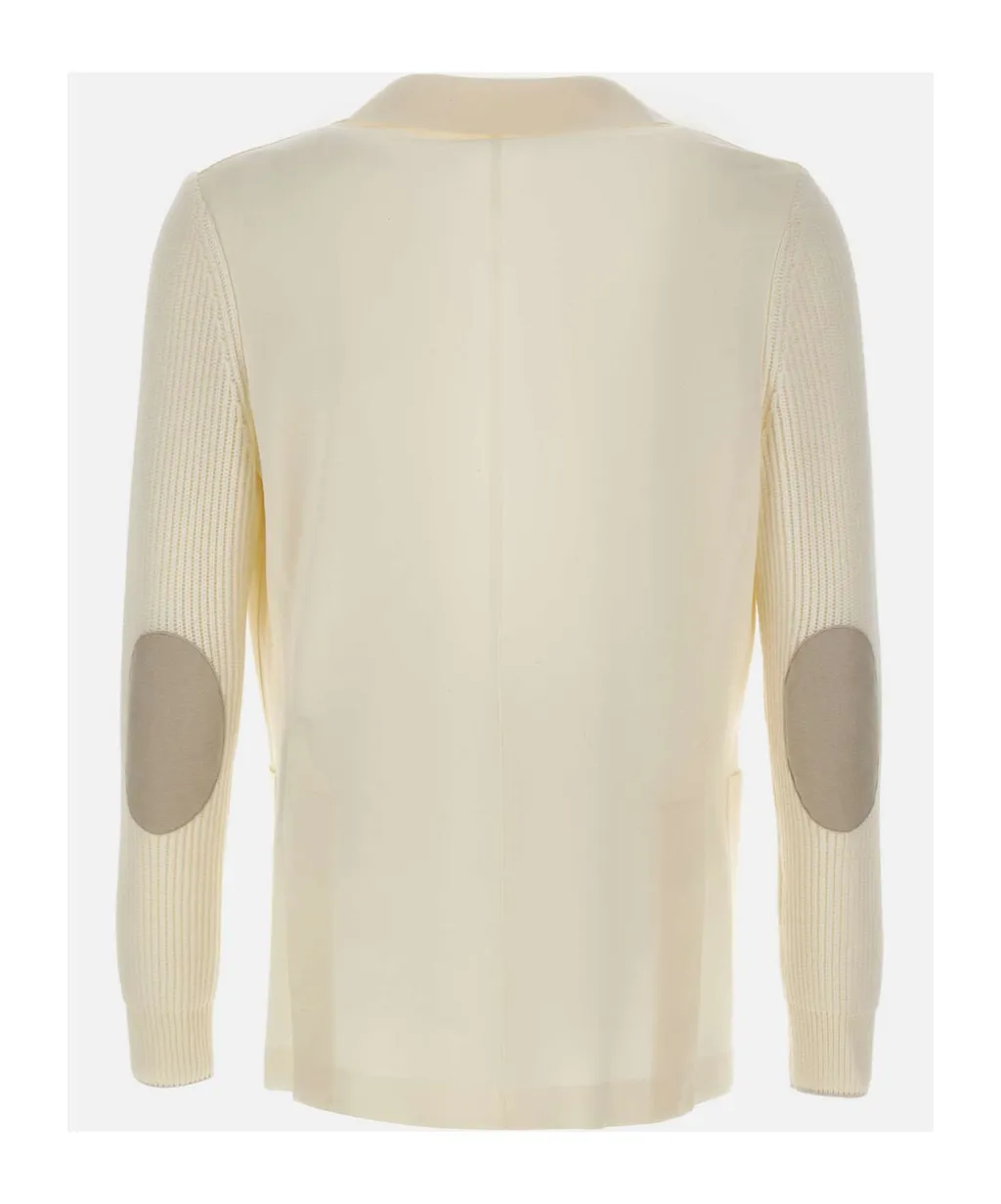 Ribbed Knit Blazer Jacket