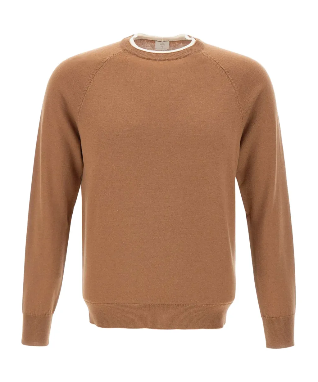 Platinum Ribbed Crew Neck Sweater