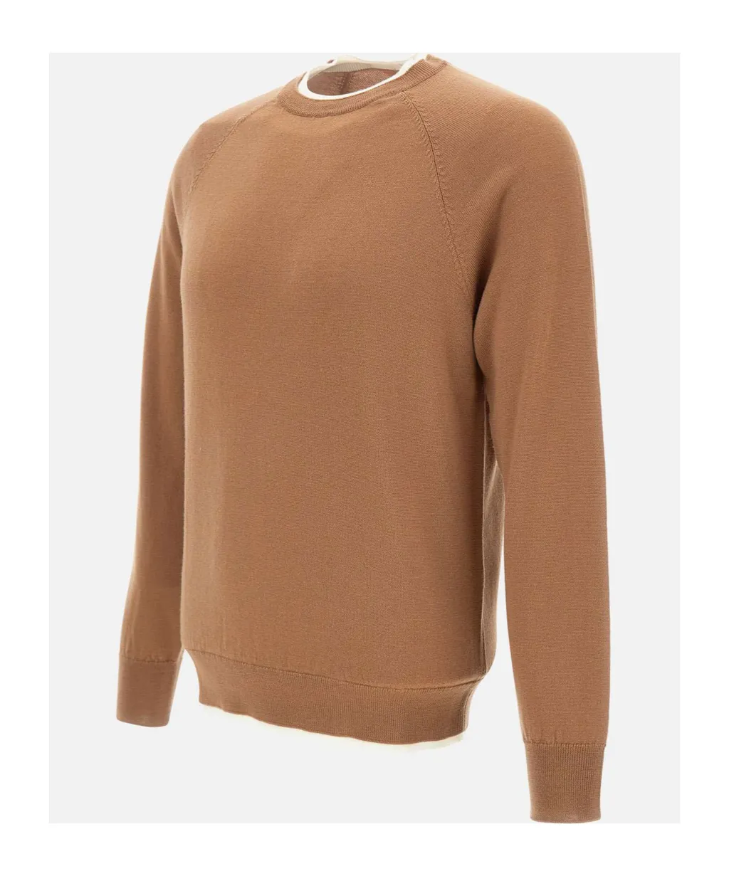 Platinum Ribbed Crew Neck Sweater