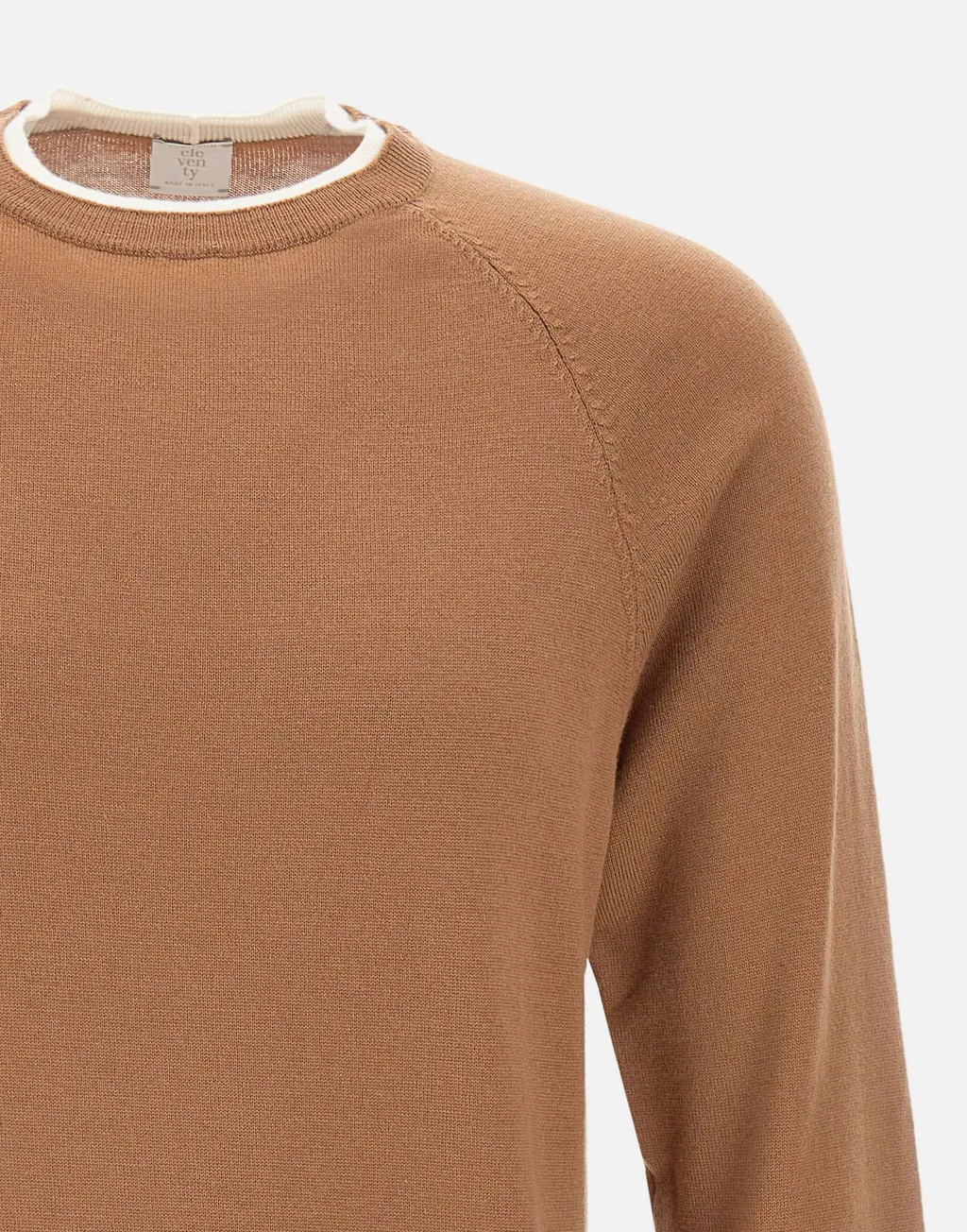 Platinum Ribbed Crew Neck Sweater